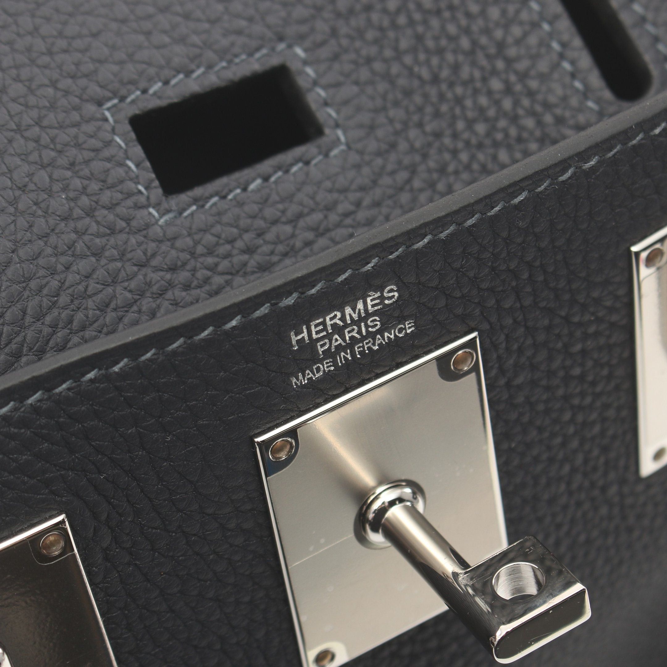 Hermes Hermes Kelly Akkad Pm Caban Body Bag Togo Dark Navy Silver Hardware Double Engraved Size ONE SIZE - 4 Thumbnail