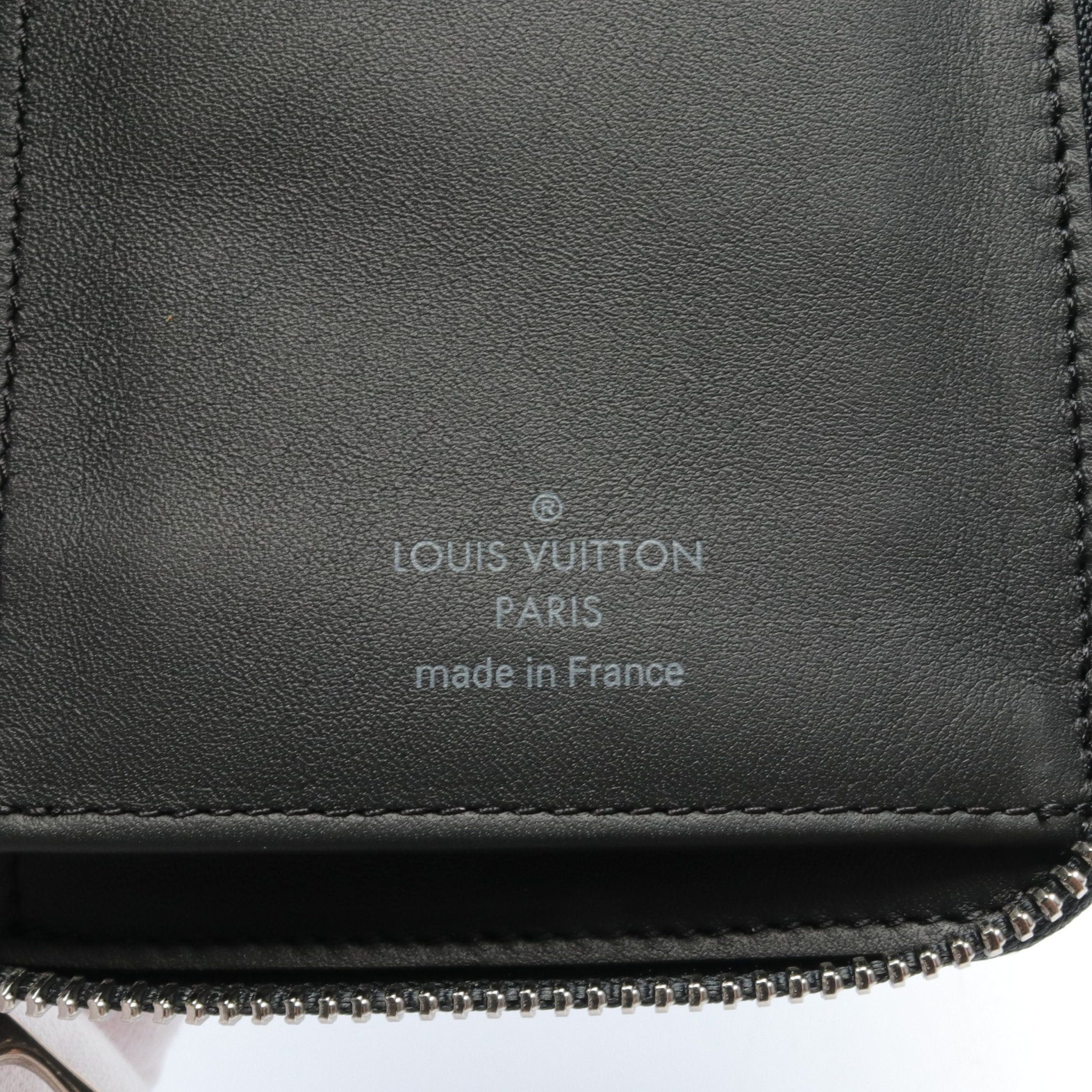 Louis Vuitton Louis Vuitton Zippy Wallet Vertical Monogram Cowhide Leather Round Zipper Long Black Blue Size ONE SIZE - 4 Thumbnail