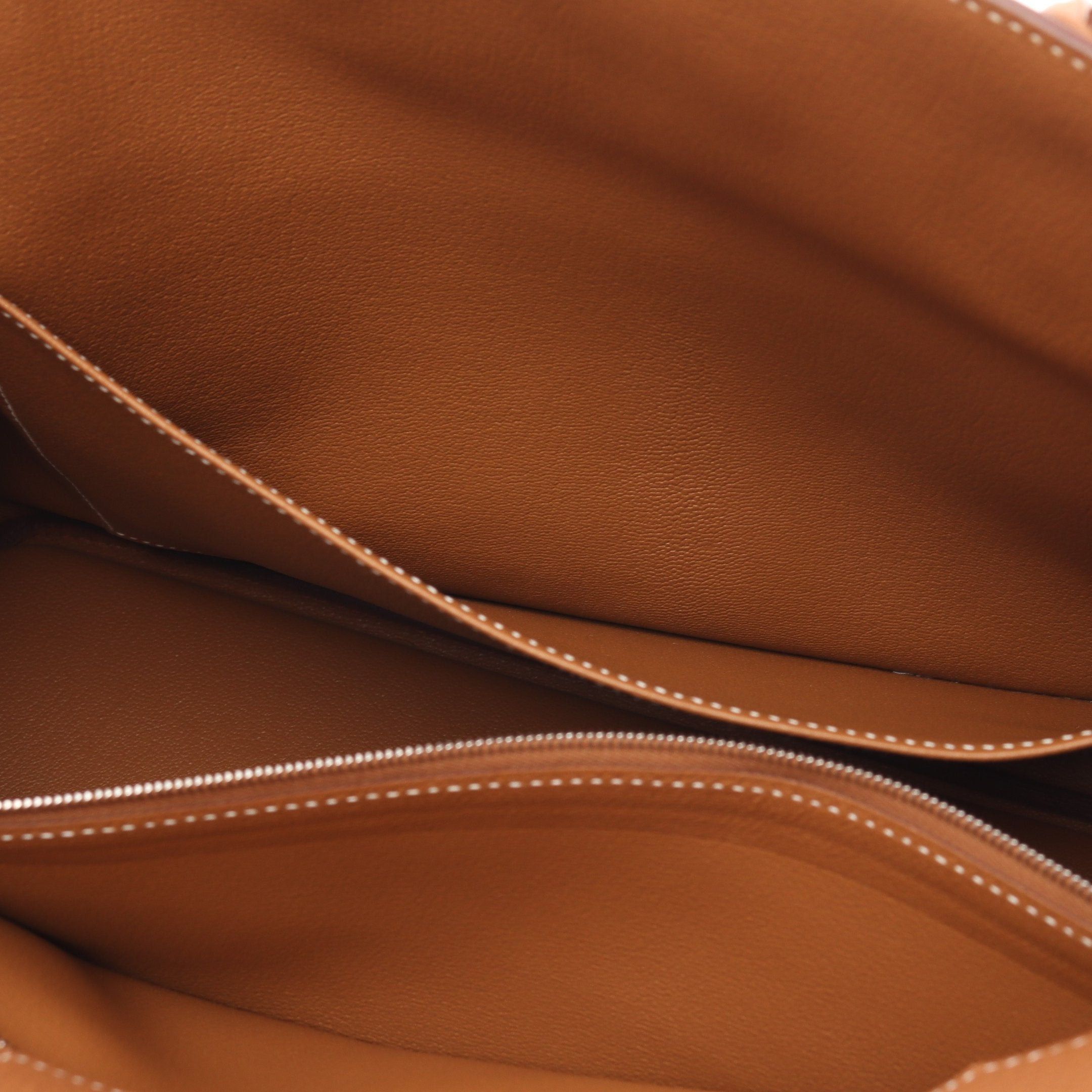 Hermes Hermes Birkin 40 Gold Handbag Clemence Leather Light Brown Hardware B Stamp Size ONE SIZE - 8 Thumbnail