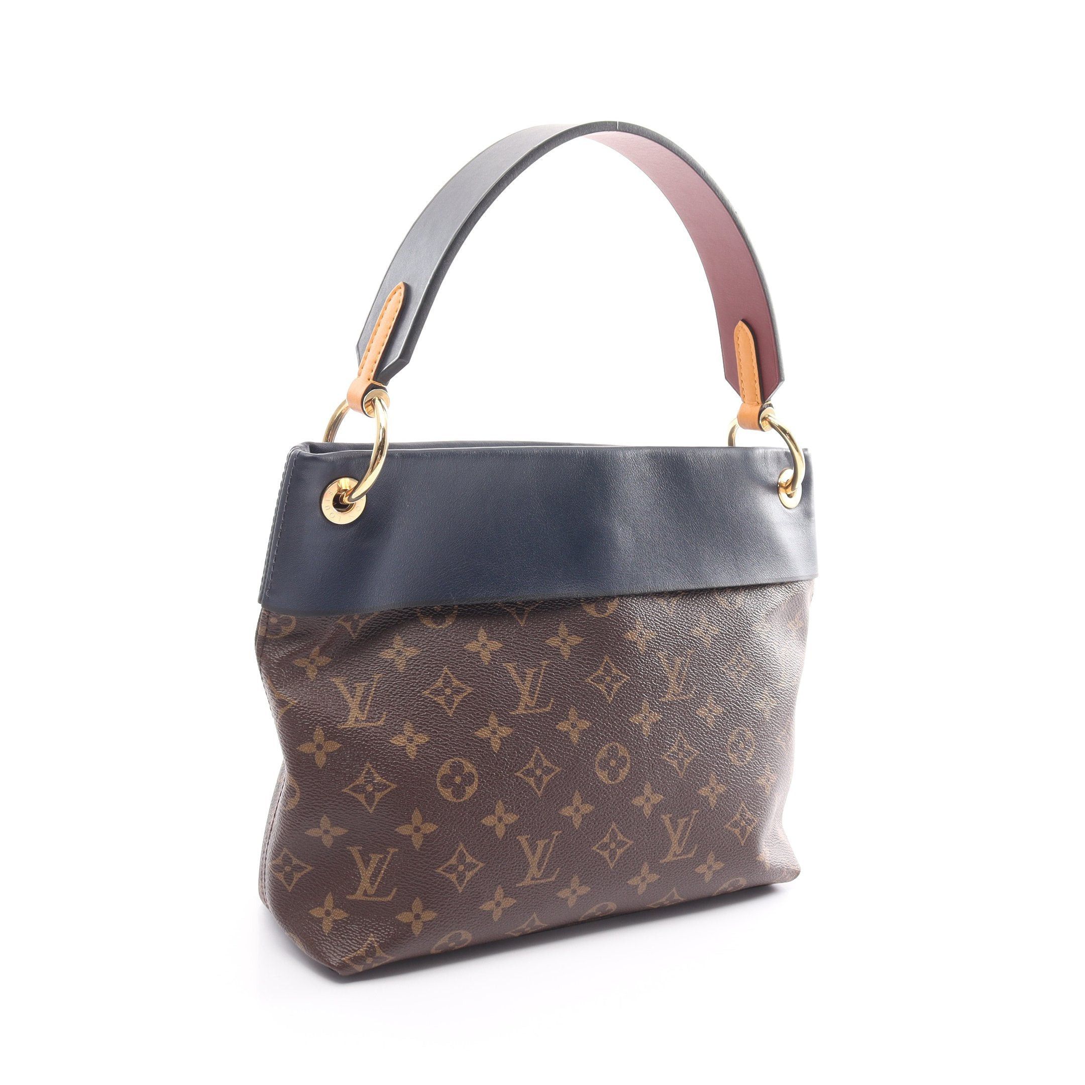 Louis Vuitton Louis Vuitton Tuileries Monogram Marine Bordeaux Handbag Leather Brown Navy Multicolor Size ONE SIZE - 2 Thumbnail