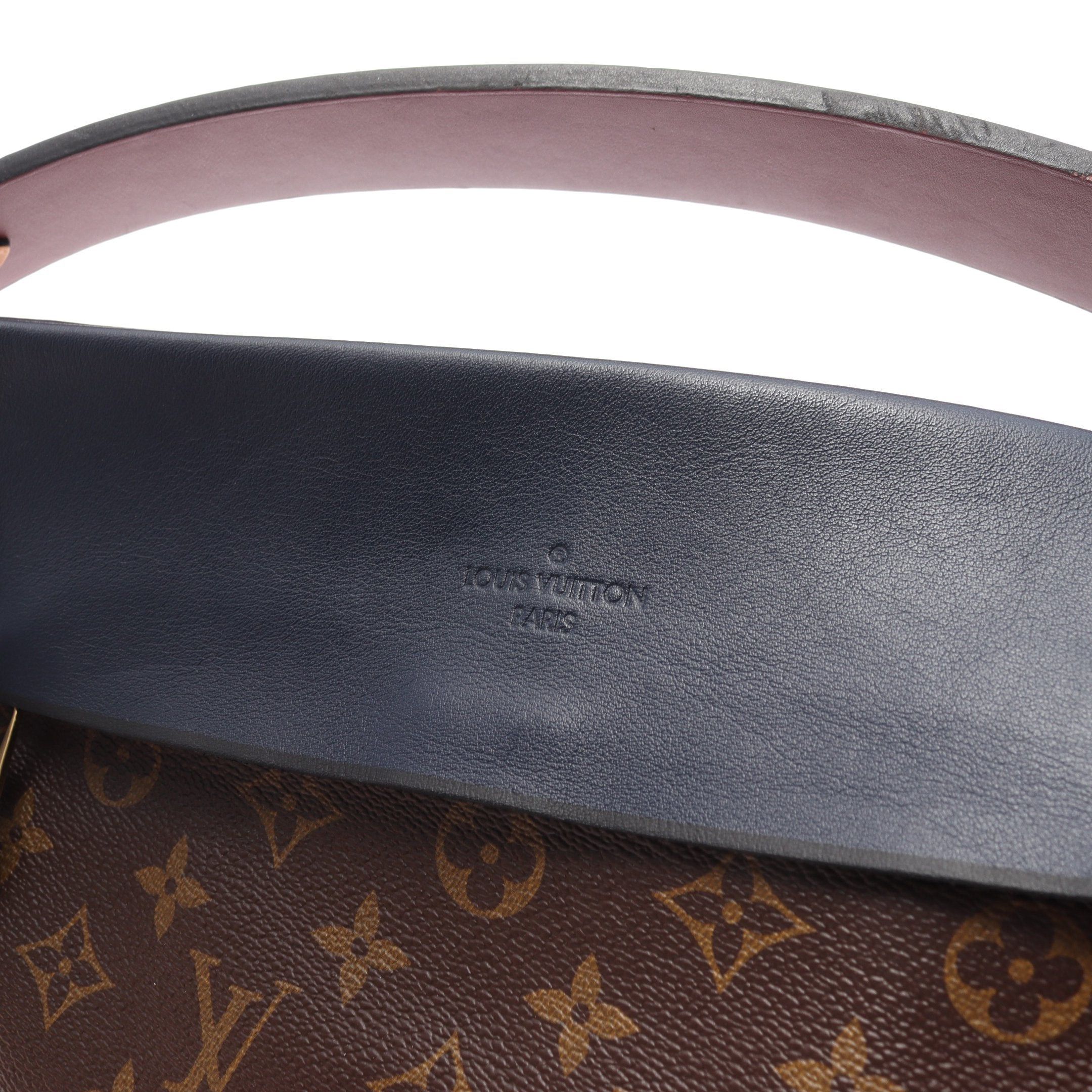 Louis Vuitton Louis Vuitton Tuileries Monogram Marine Bordeaux Handbag Leather Brown Navy Multicolor Size ONE SIZE - 7 Thumbnail