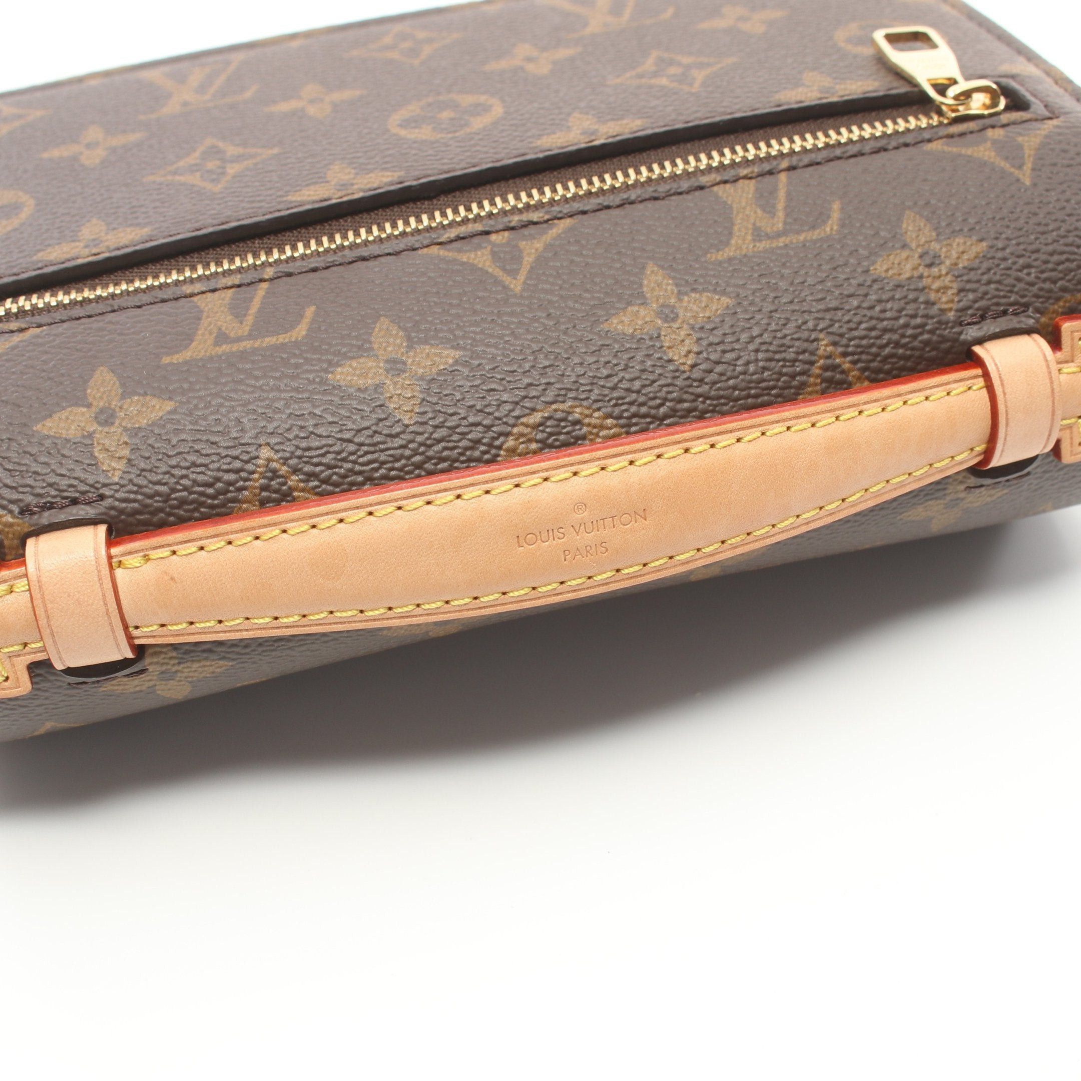 Louis Vuitton Louis Vuitton Pochette Metis Ew Monogram Handbag Leather Brown Size ONE SIZE - 6 Thumbnail