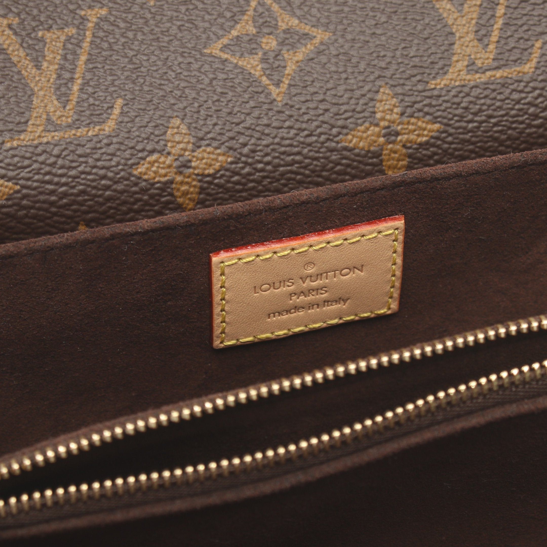 Louis Vuitton Louis Vuitton Pochette Metis Ew Monogram Handbag Leather Brown Size ONE SIZE - 4 Thumbnail