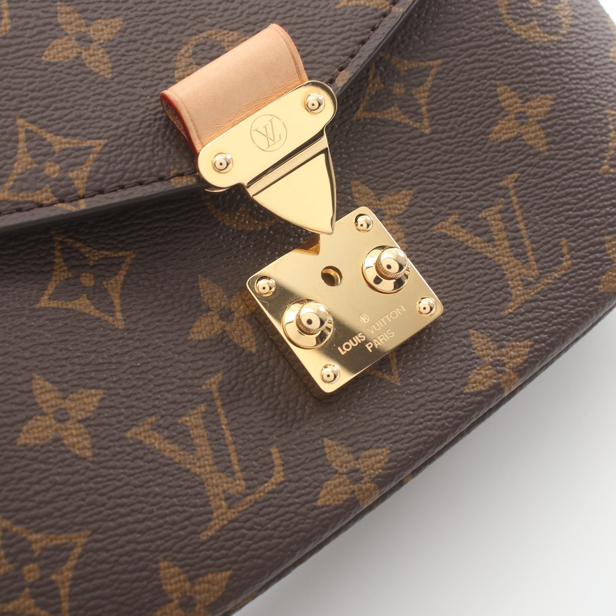 Louis Vuitton Louis Vuitton Pochette Metis Ew Monogram Handbag Leather Brown Size ONE SIZE - 5 Thumbnail