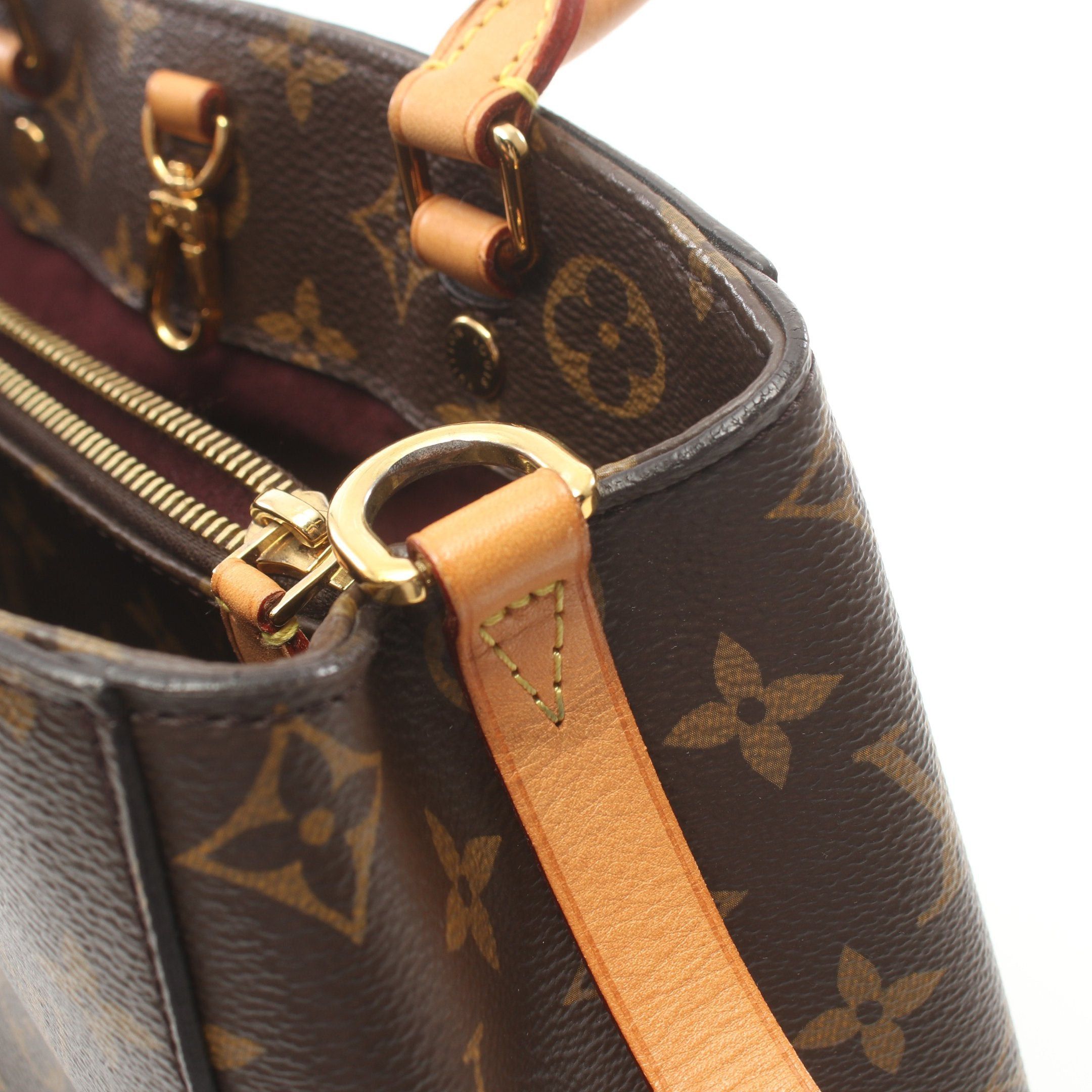 Louis Vuitton Louis Vuitton Montaigne Bb Monogram Handbag Leather Brown Size ONE SIZE - 7 Thumbnail