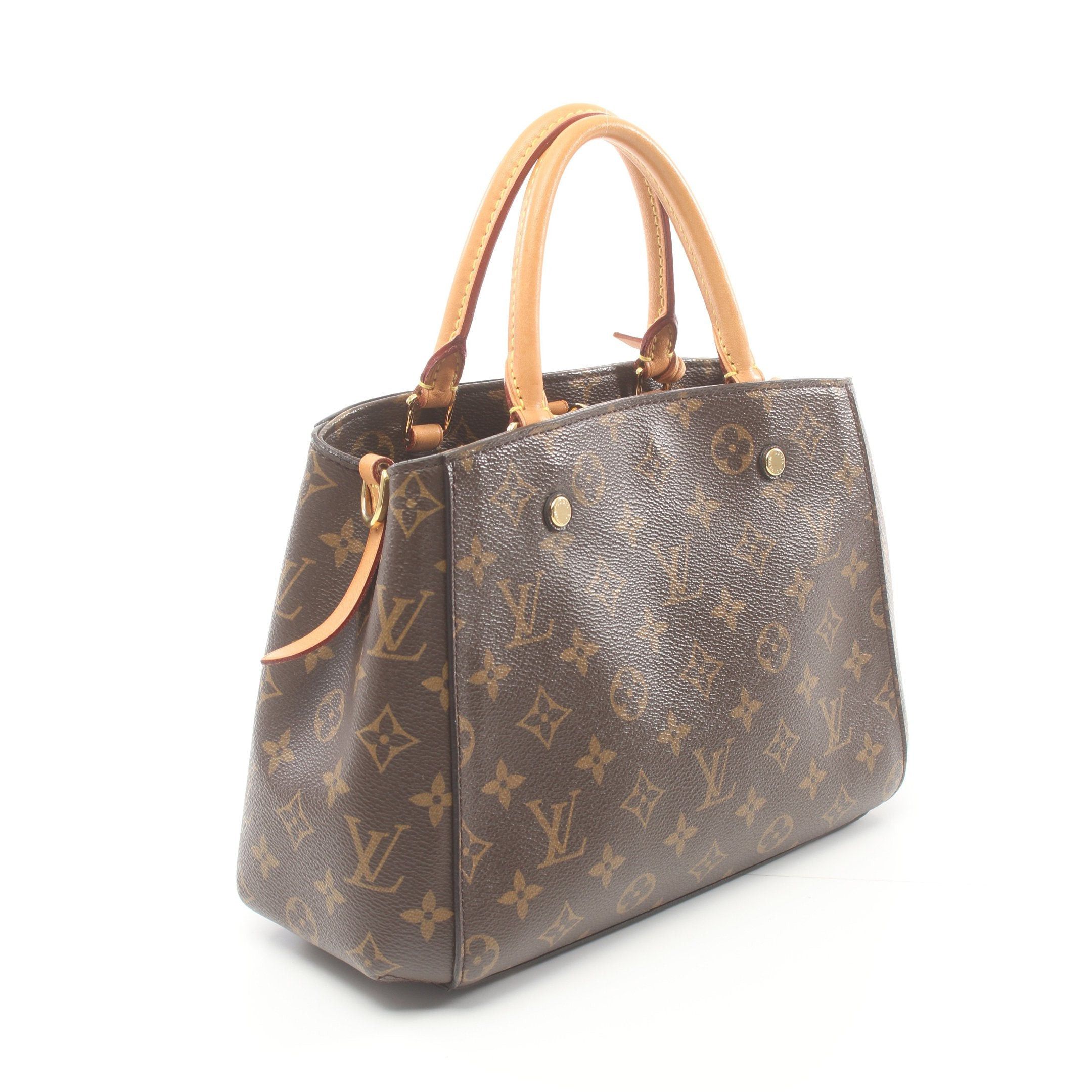 Louis Vuitton Louis Vuitton Montaigne Bb Monogram Handbag Leather Brown Size ONE SIZE - 2 Thumbnail