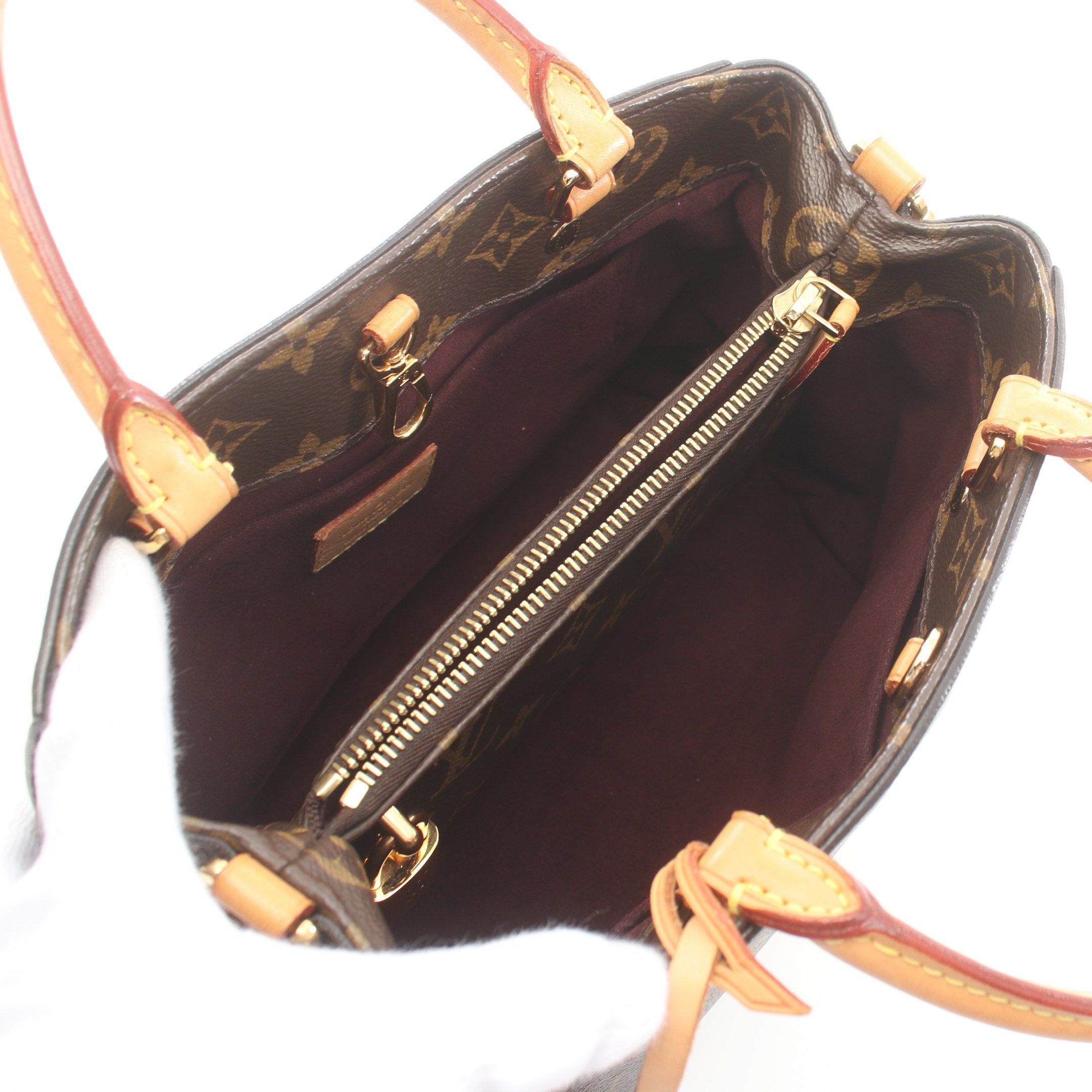 Louis Vuitton Louis Vuitton Montaigne Bb Monogram Handbag Leather Brown Size ONE SIZE - 3 Thumbnail