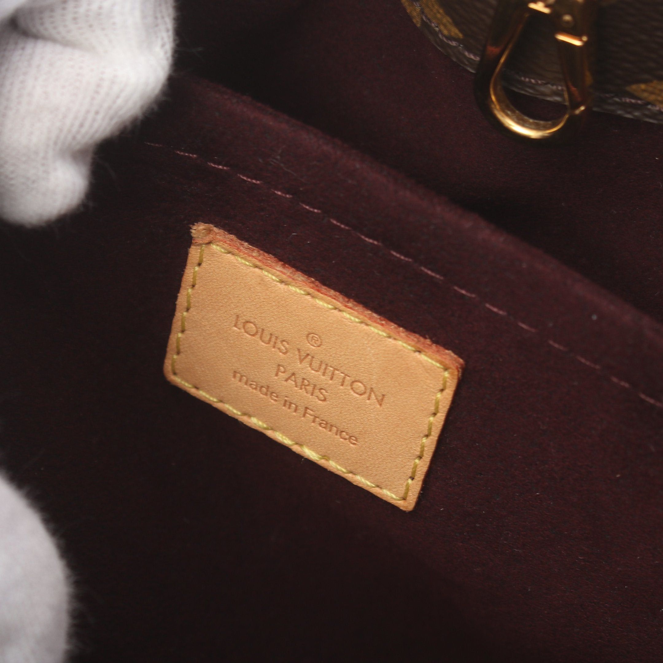 Louis Vuitton Louis Vuitton Montaigne Bb Monogram Handbag Leather Brown Size ONE SIZE - 4 Thumbnail