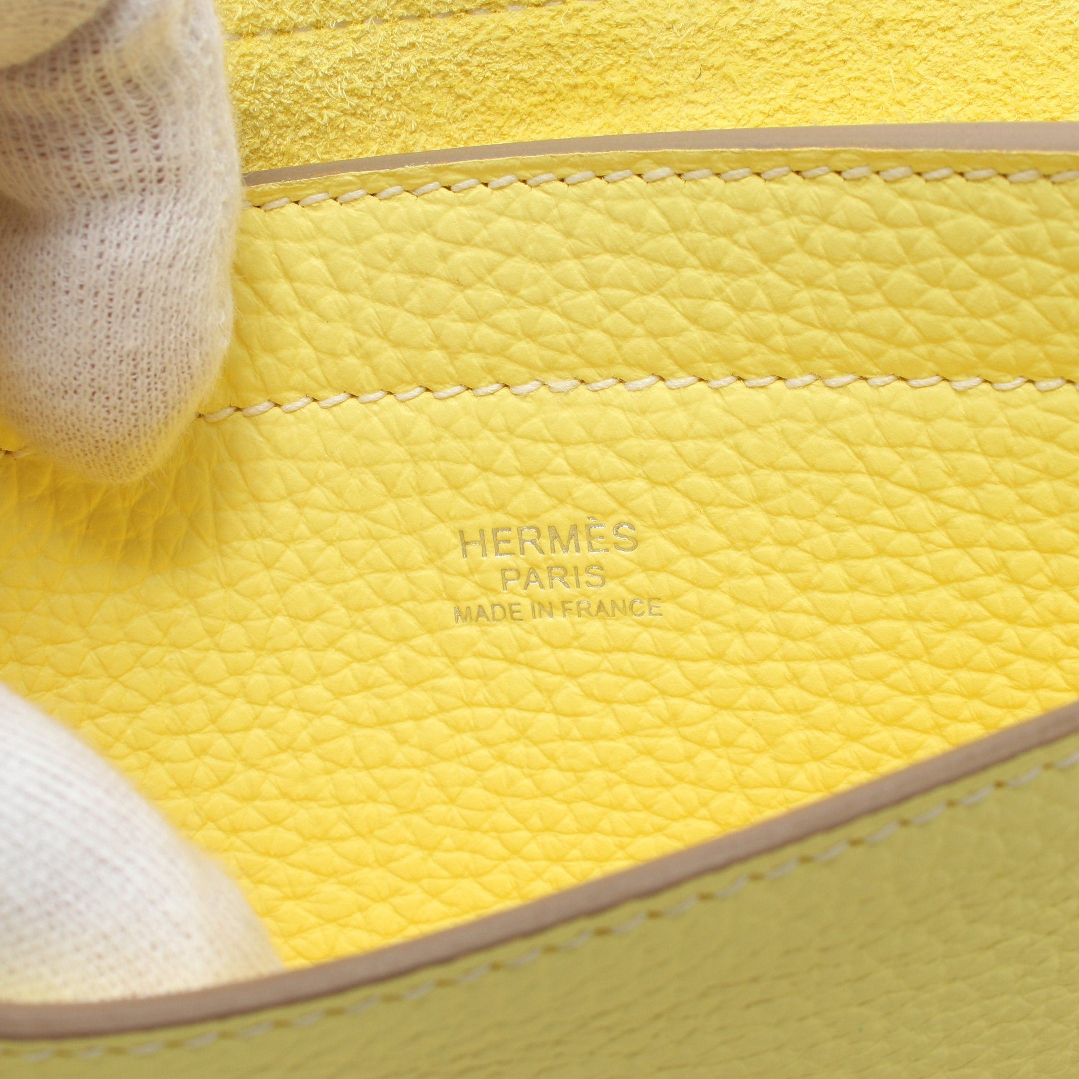 Hermes Hermes Hippopotamus Serie 31 Soufflé Shoulder Bag Tote Veau Epsom Light Yellow B Stamp Size ONE SIZE - 4 Thumbnail