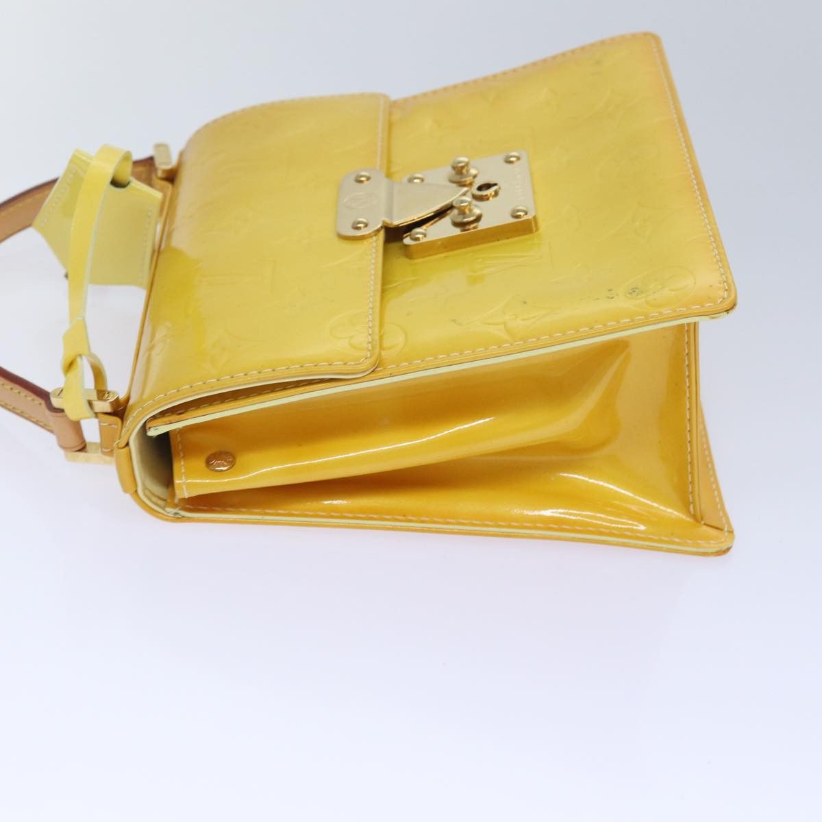 Louis Vuitton Spring Street Yellow Patent Leather Handbag (Pre-Owned) Size ONE SIZE - 10 Thumbnail