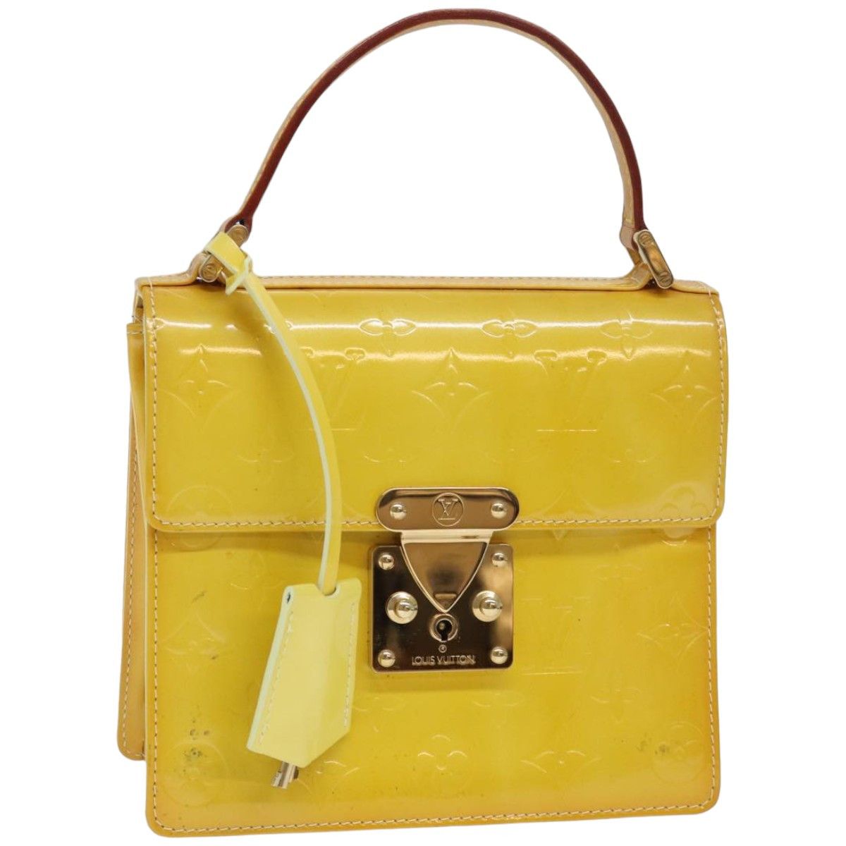 Louis Vuitton Spring Street Yellow Patent Leather Handbag (Pre-Owned) Size ONE SIZE - 8 Thumbnail