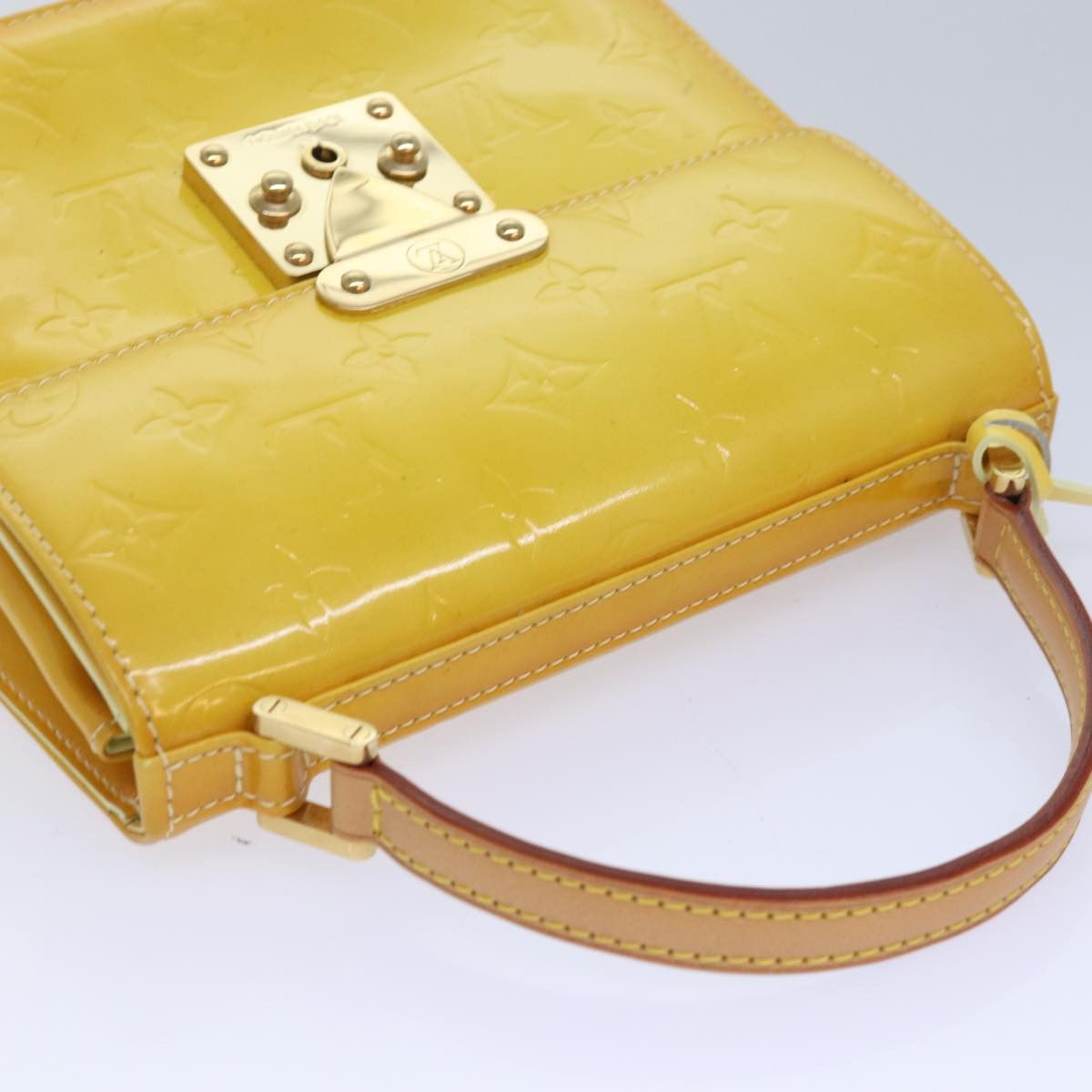 Louis Vuitton Spring Street Yellow Patent Leather Handbag (Pre-Owned) Size ONE SIZE - 4 Thumbnail