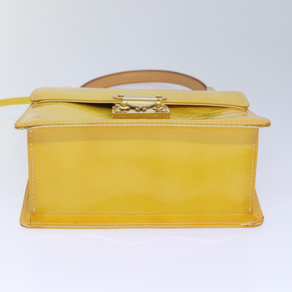 Louis Vuitton Spring Street Yellow Patent Leather Handbag (Pre-Owned) Size ONE SIZE - 3 Thumbnail