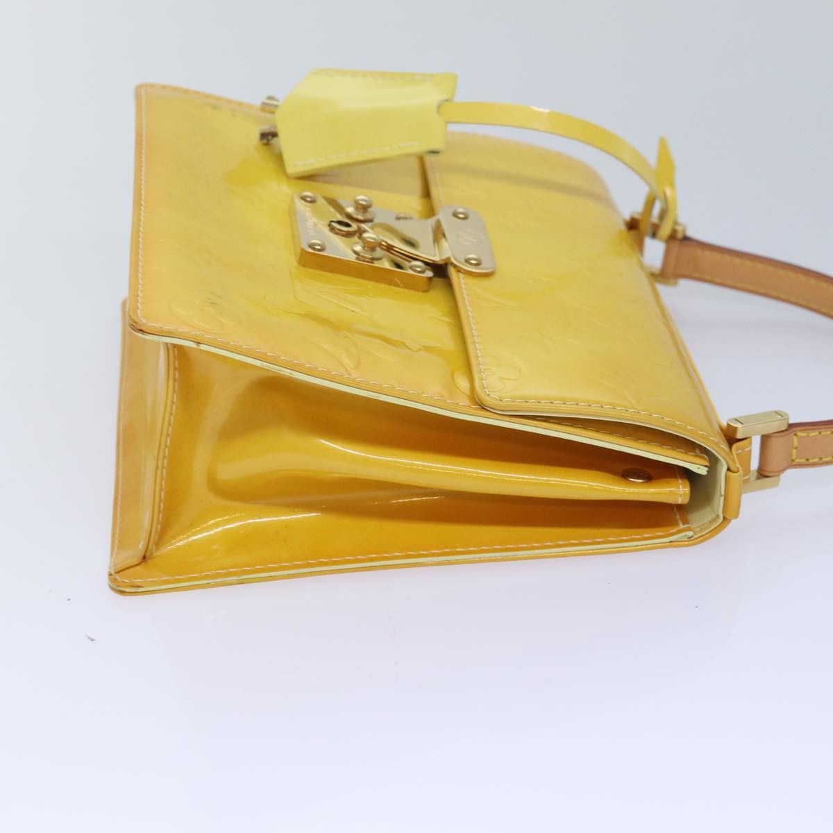 Louis Vuitton Spring Street Yellow Patent Leather Handbag (Pre-Owned) Size ONE SIZE - 9 Thumbnail
