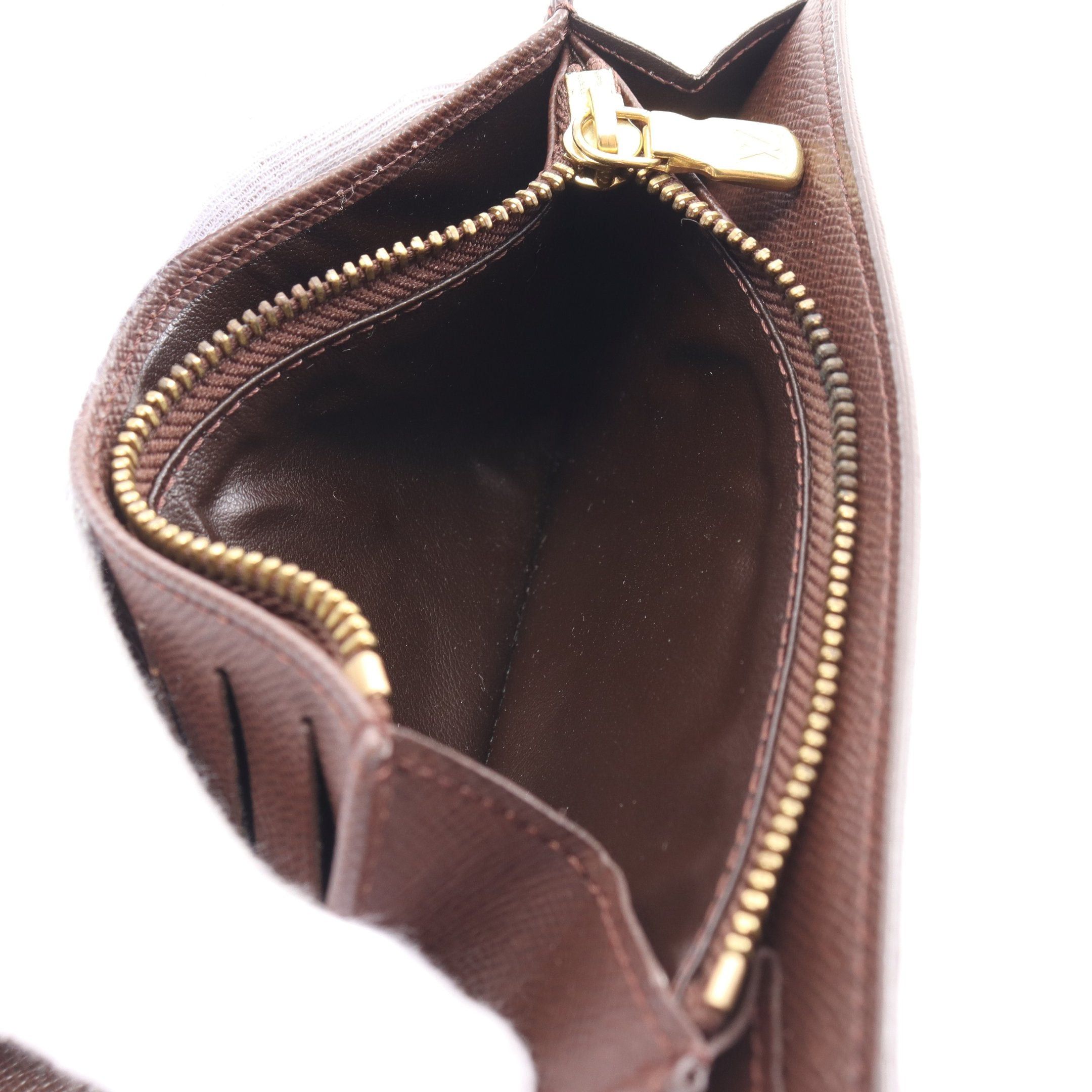 Louis Vuitton Louis Vuitton Portefeuil Alexandra Damier Ebene Trifold Wallet Leather Brown Size ONE SIZE - 6 Thumbnail