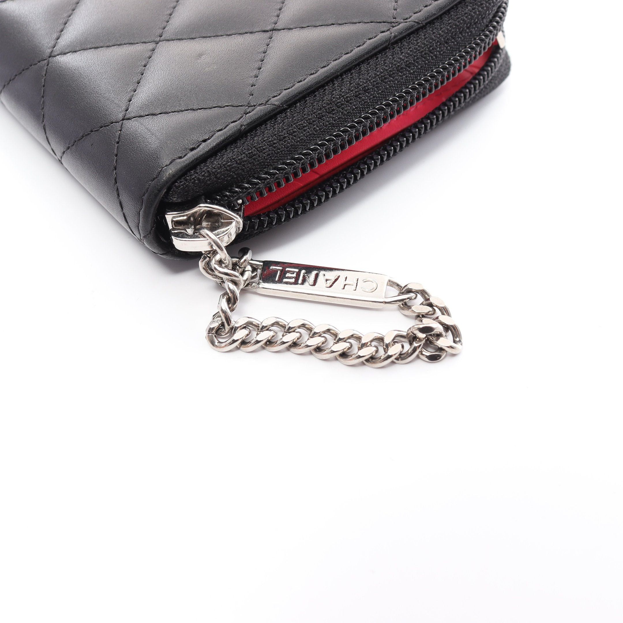 Chanel Chanel Cambon Line Round Zipper Long Wallet Leather Patent Black Silver Hardware Size ONE SIZE - 9 Thumbnail
