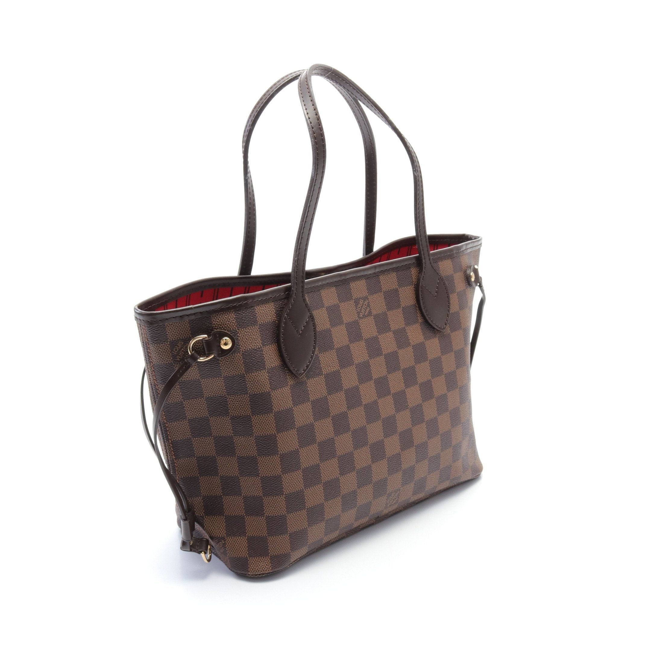 Louis Vuitton Louis Vuitton Neverfull Pm Damier Ebene Handbag Tote Bag Leather Brown Size ONE SIZE - 2 Thumbnail
