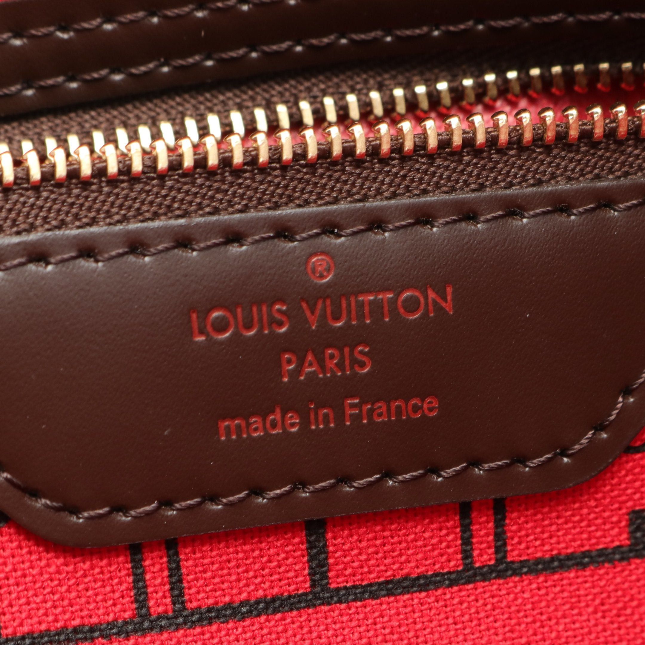 Louis Vuitton Louis Vuitton Neverfull Pm Damier Ebene Handbag Tote Bag Leather Brown Size ONE SIZE - 4 Thumbnail