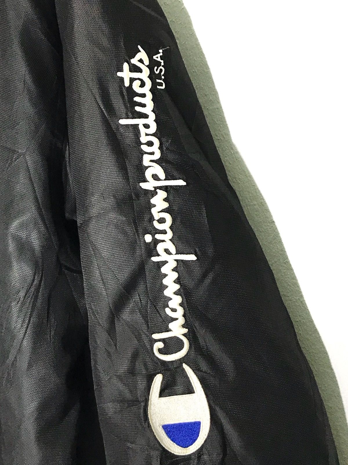 Champion × Vintage Champion Products Spell Out Embroidered Hooded Long Jacket Size US L / EU 52-54 / 3 - 3 Thumbnail