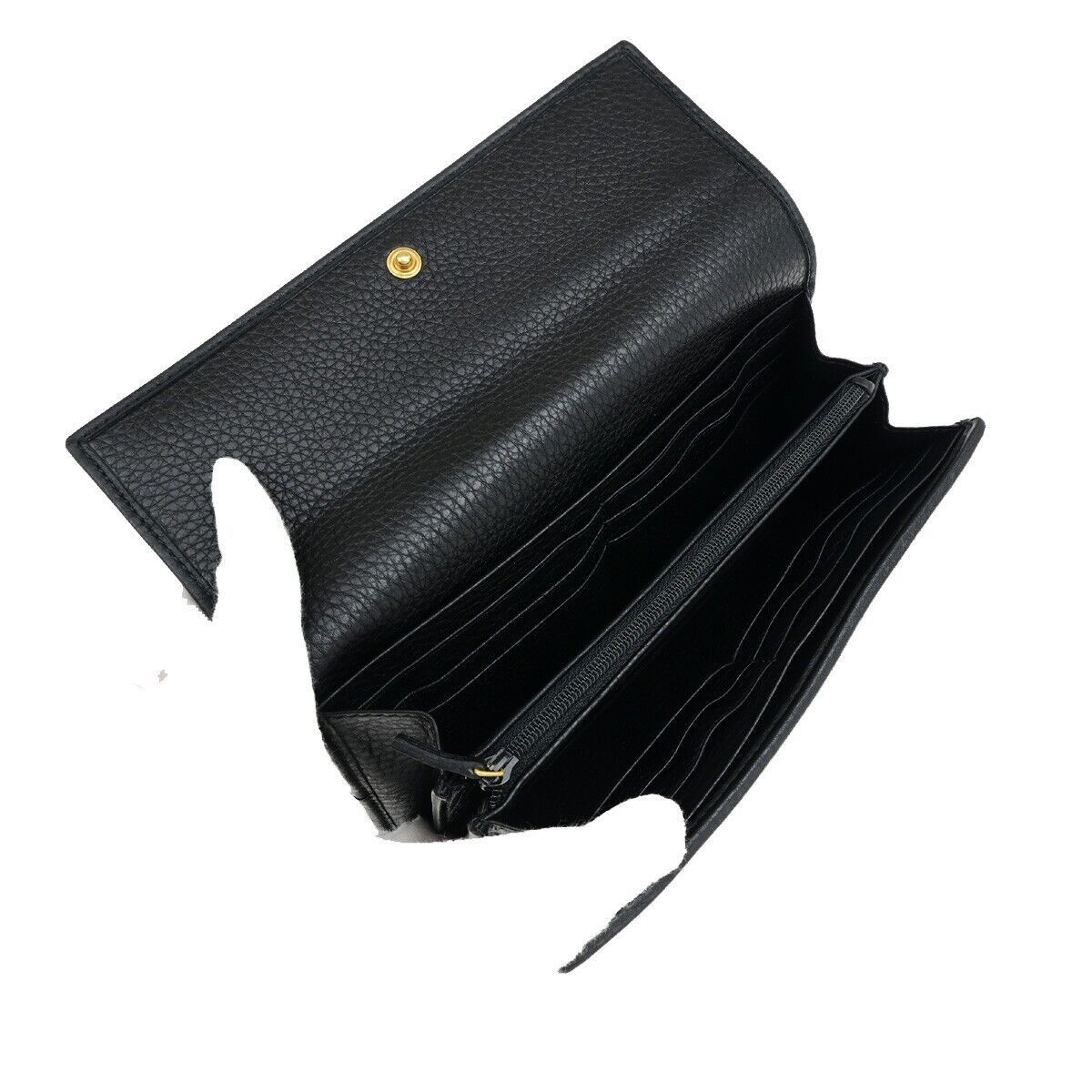 Gucci Logo Black Leather Wallet (Pre-Owned) Size ONE SIZE - 5 Thumbnail