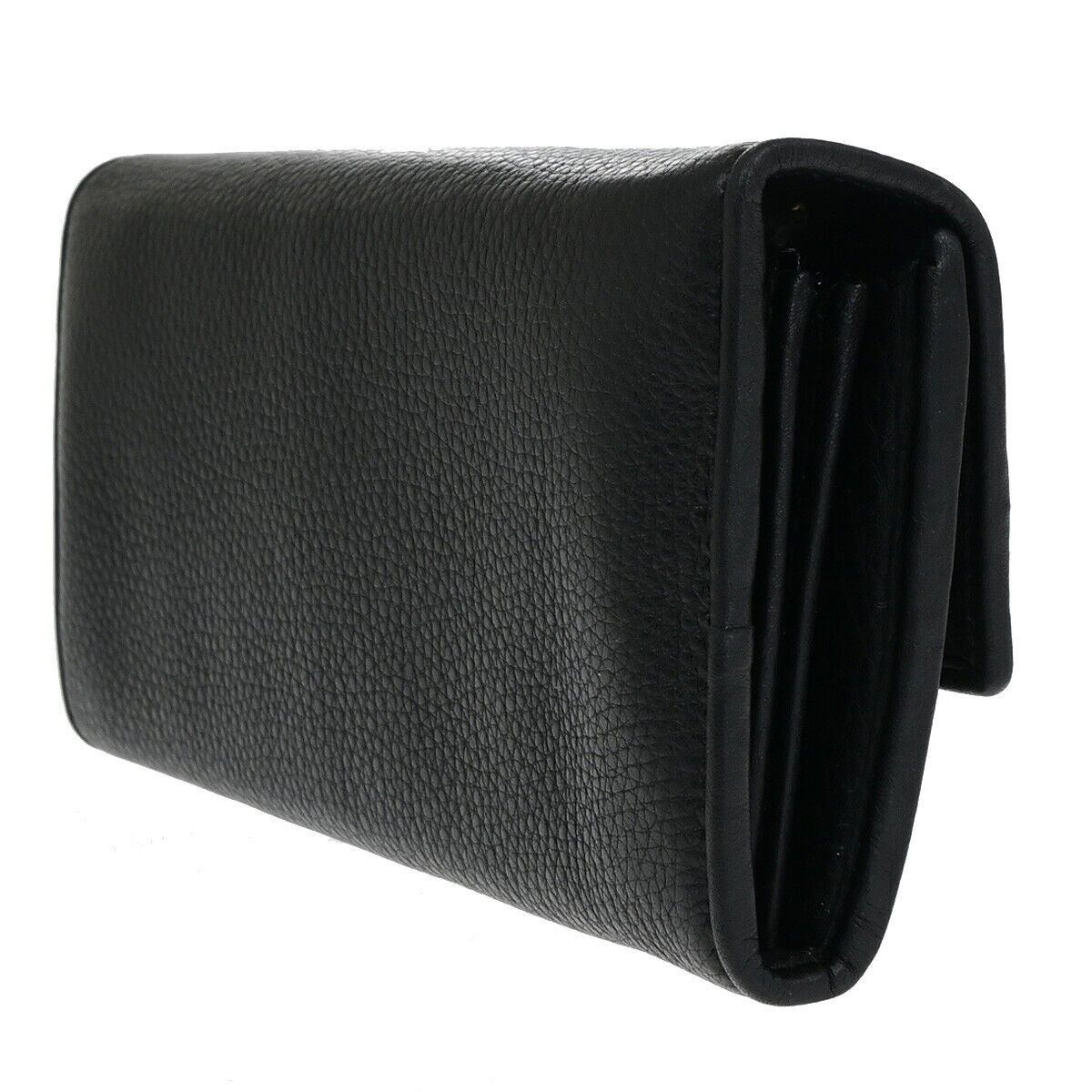 Gucci Logo Black Leather Wallet (Pre-Owned) Size ONE SIZE - 9 Thumbnail