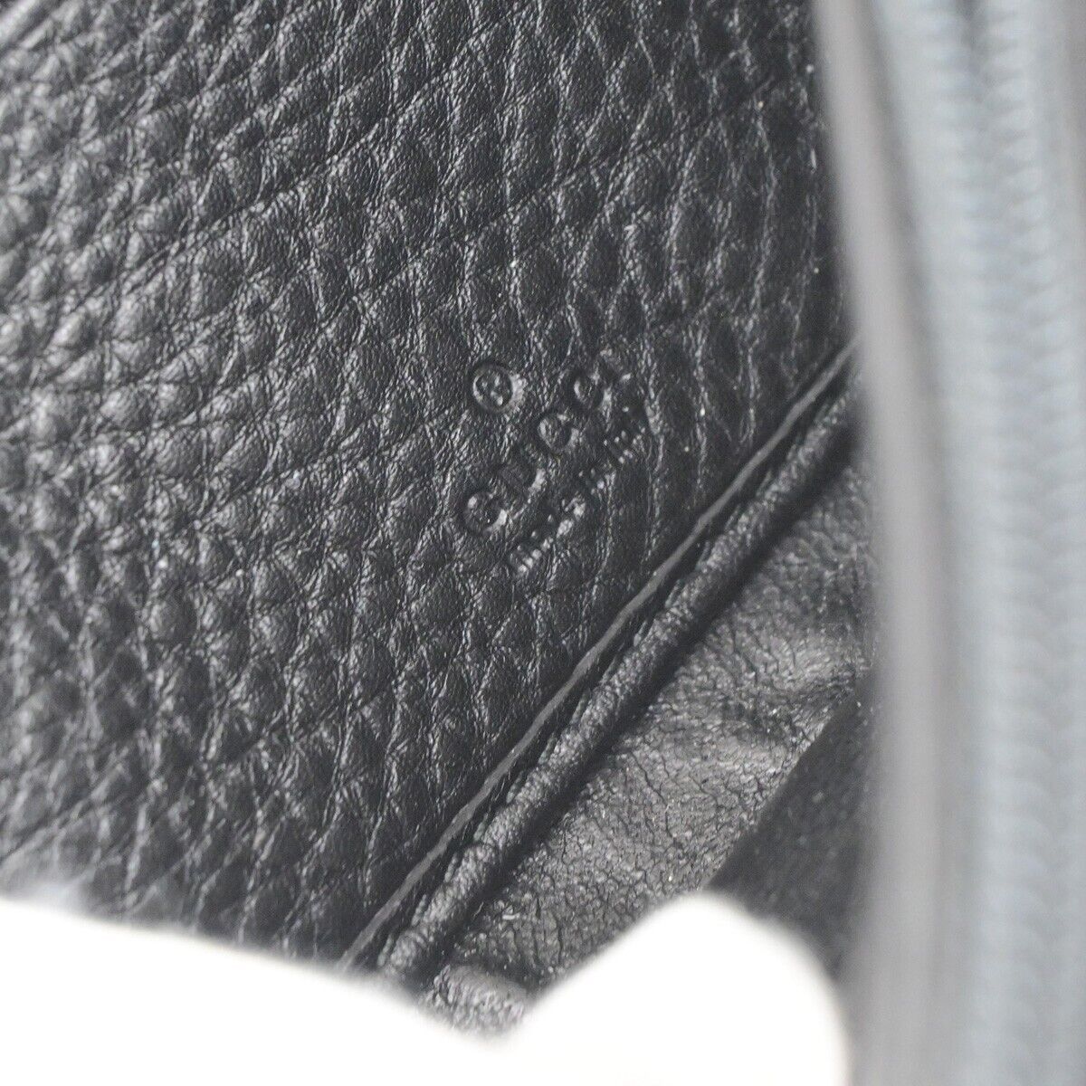 Gucci Logo Black Leather Wallet (Pre-Owned) Size ONE SIZE - 7 Thumbnail