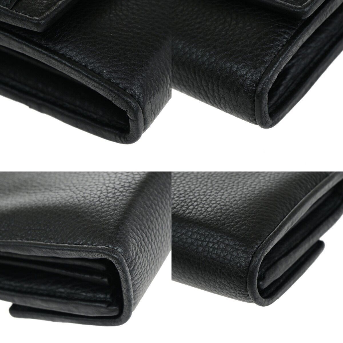 Gucci Logo Black Leather Wallet (Pre-Owned) Size ONE SIZE - 10 Thumbnail