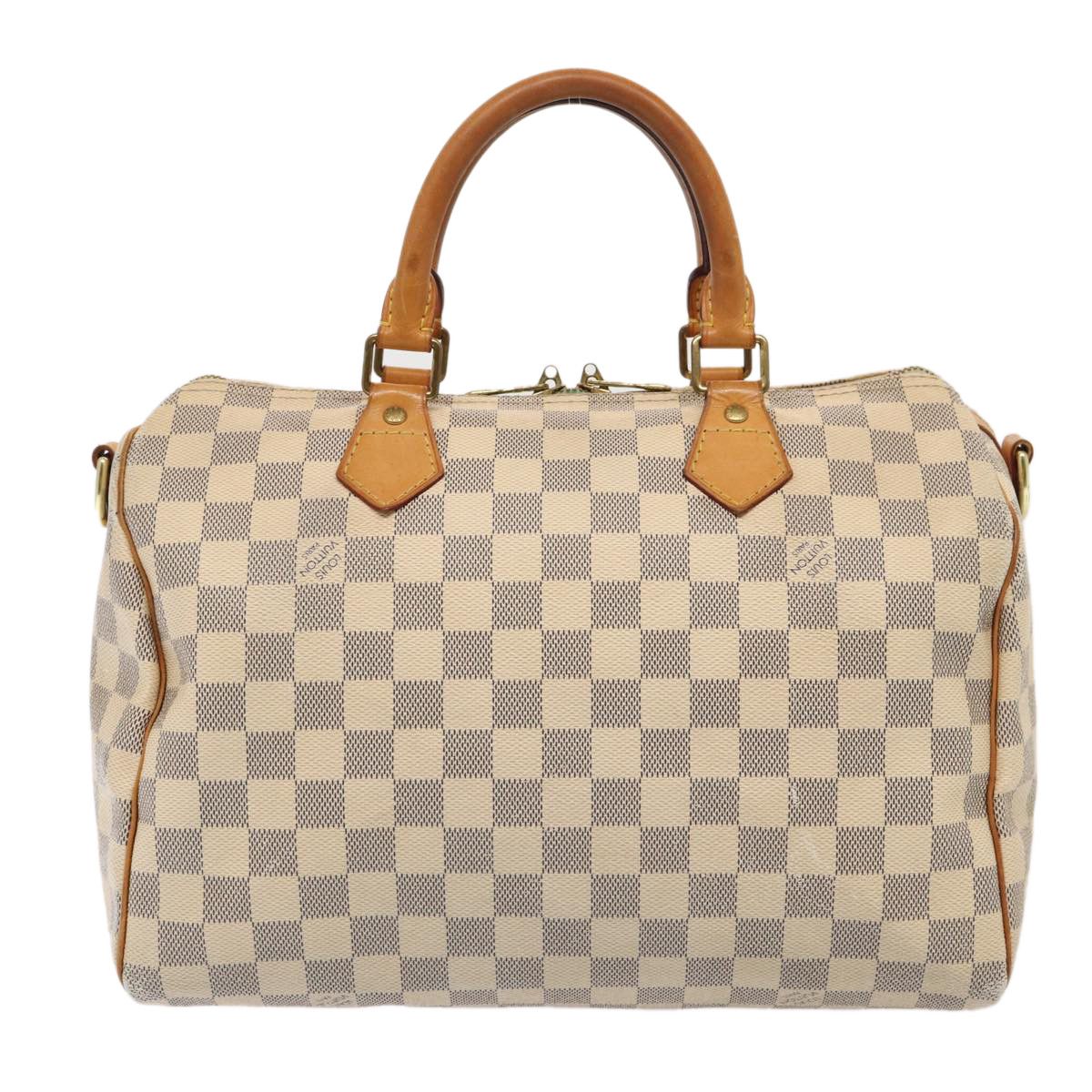 Louis Vuitton Speedy Bandoulière 30 White Canvas Handbag (Pre-Owned) Size ONE SIZE - 2 Thumbnail