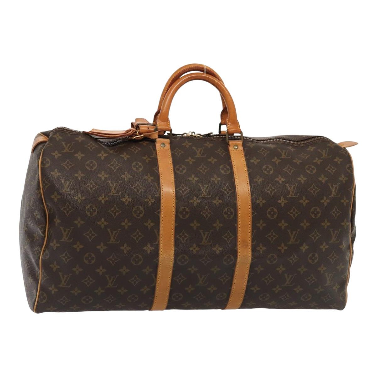 Louis Vuitton Keepall 55 Brown Canvas Travel Bag (Pre-Owned) Size ONE SIZE - 13 Thumbnail
