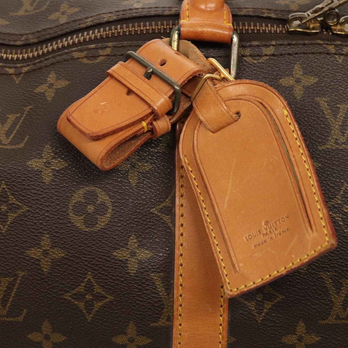 Louis Vuitton Keepall 55 Brown Canvas Travel Bag (Pre-Owned) Size ONE SIZE - 10 Thumbnail