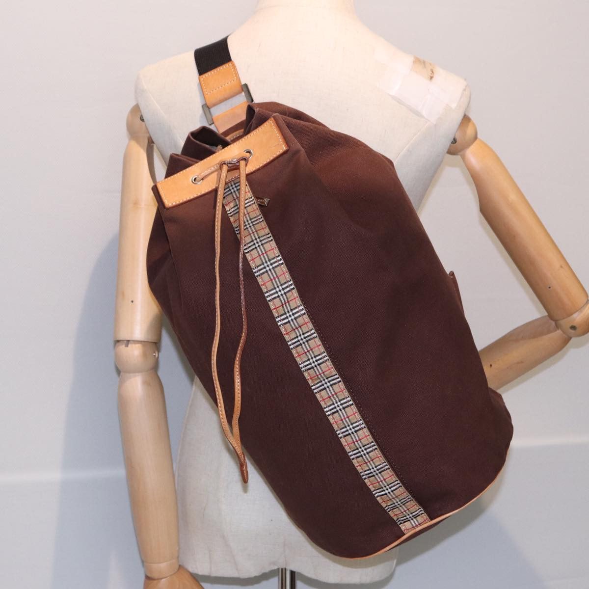 Burberry Blue Label Brown Canvas Shoulder Bag (Pre-Owned) Size ONE SIZE - 6 Thumbnail