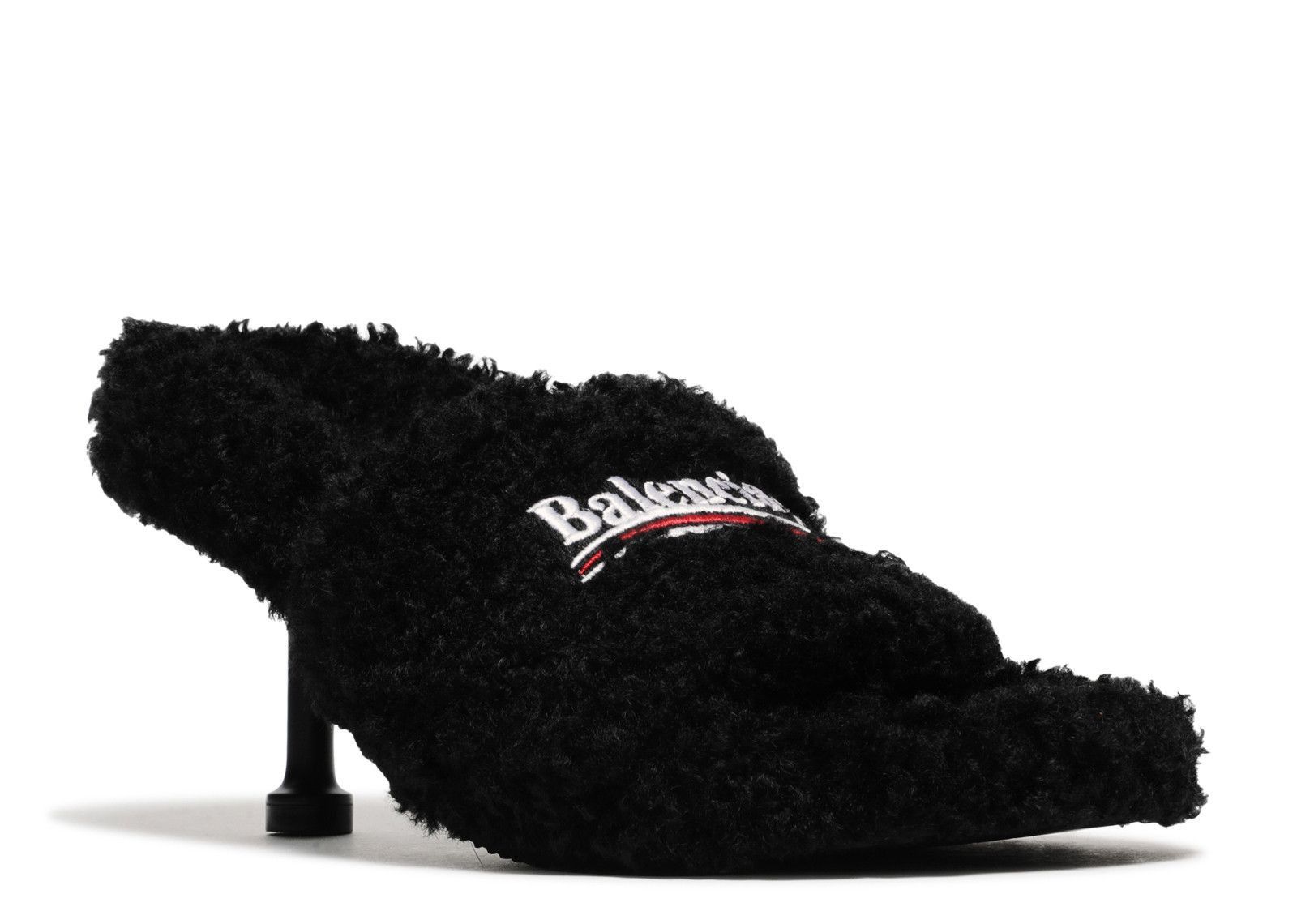 Balenciaga Furry Sandal 80 mm in black Size US 11 / IT 41 - 2 Thumbnail