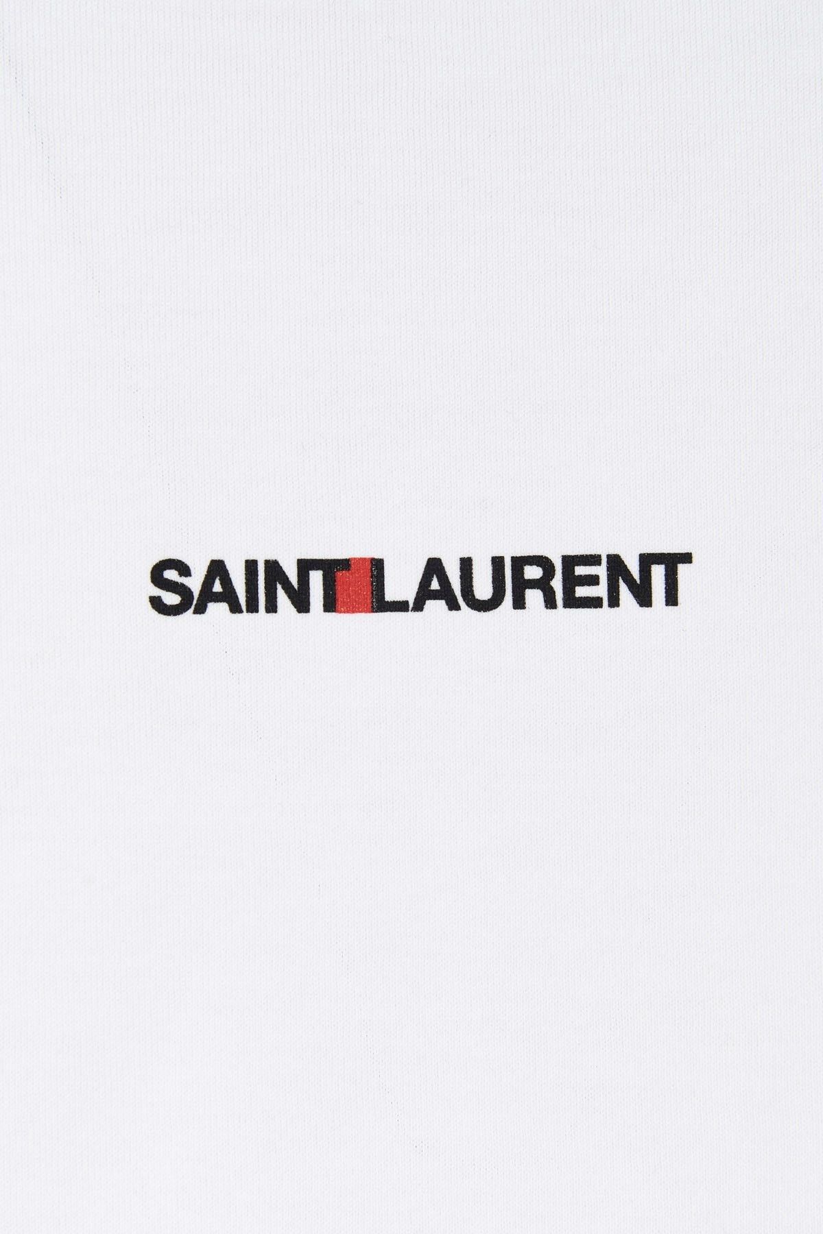 Saint Laurent Paris 'Saint Laurent Rive gauche' T-shirt Size L / US 10 / IT 46 - 3 Thumbnail