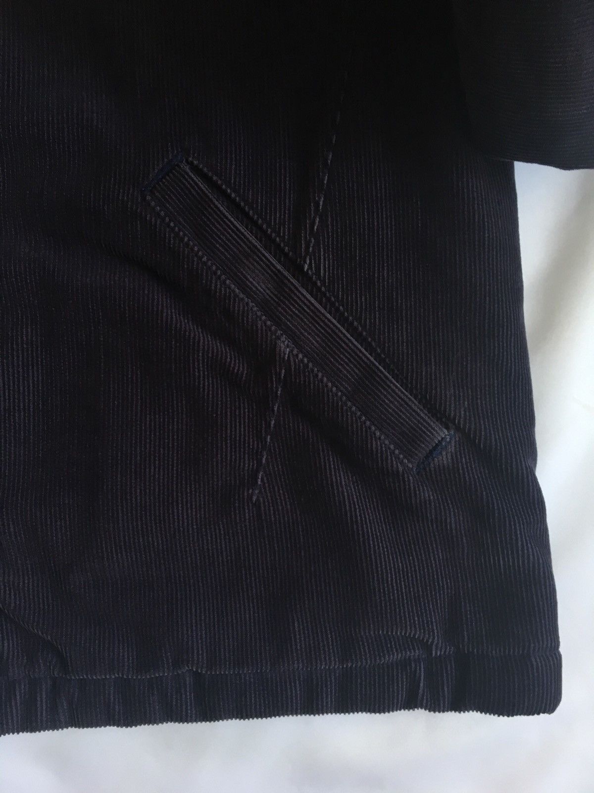 Number (N)ine Blue Corduroy Sherpa Lined Denim Jacket Size US L / EU 52-54 / 3 - 7 Thumbnail