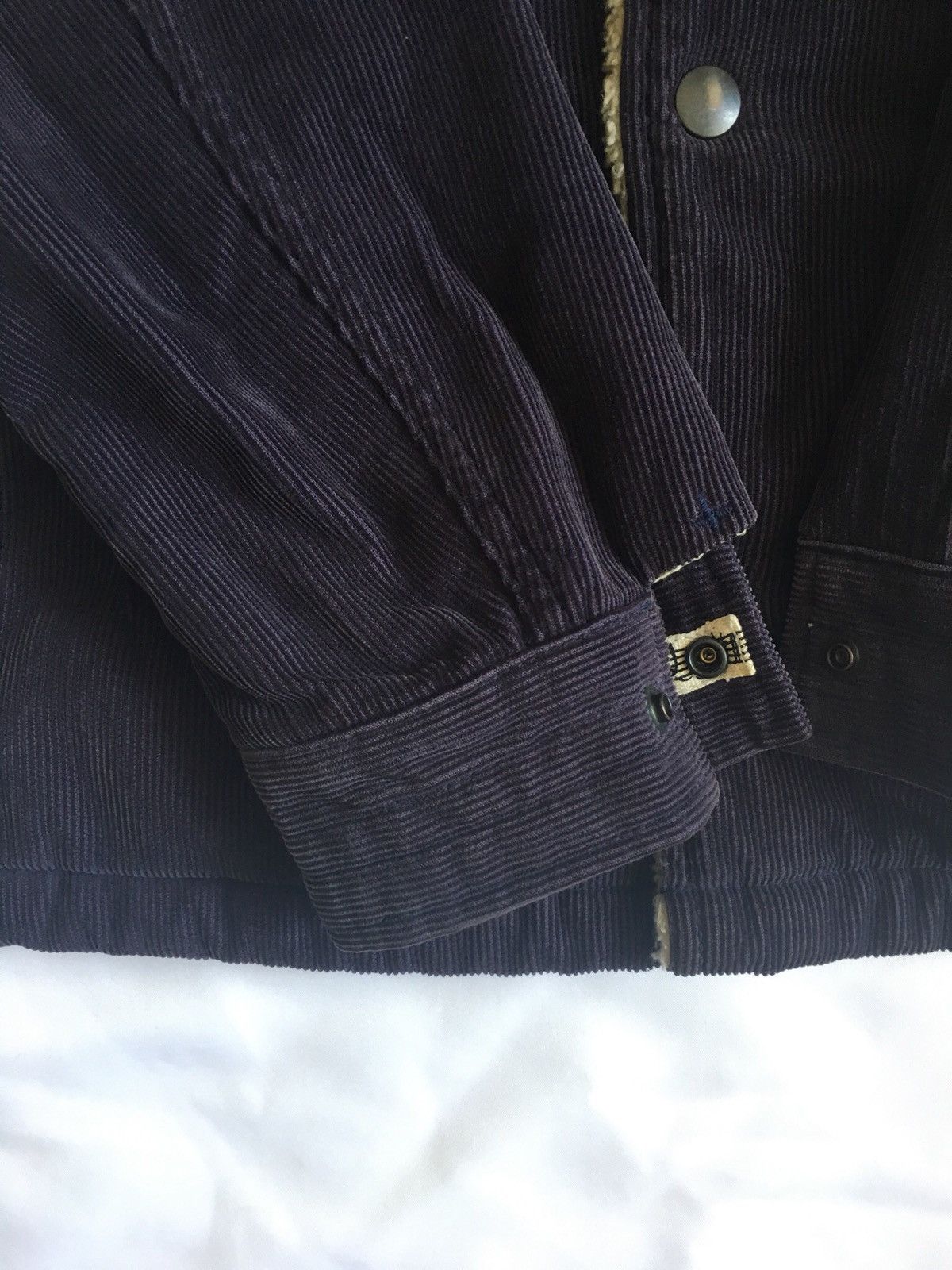 Number (N)ine Blue Corduroy Sherpa Lined Denim Jacket Size US L / EU 52-54 / 3 - 4 Thumbnail