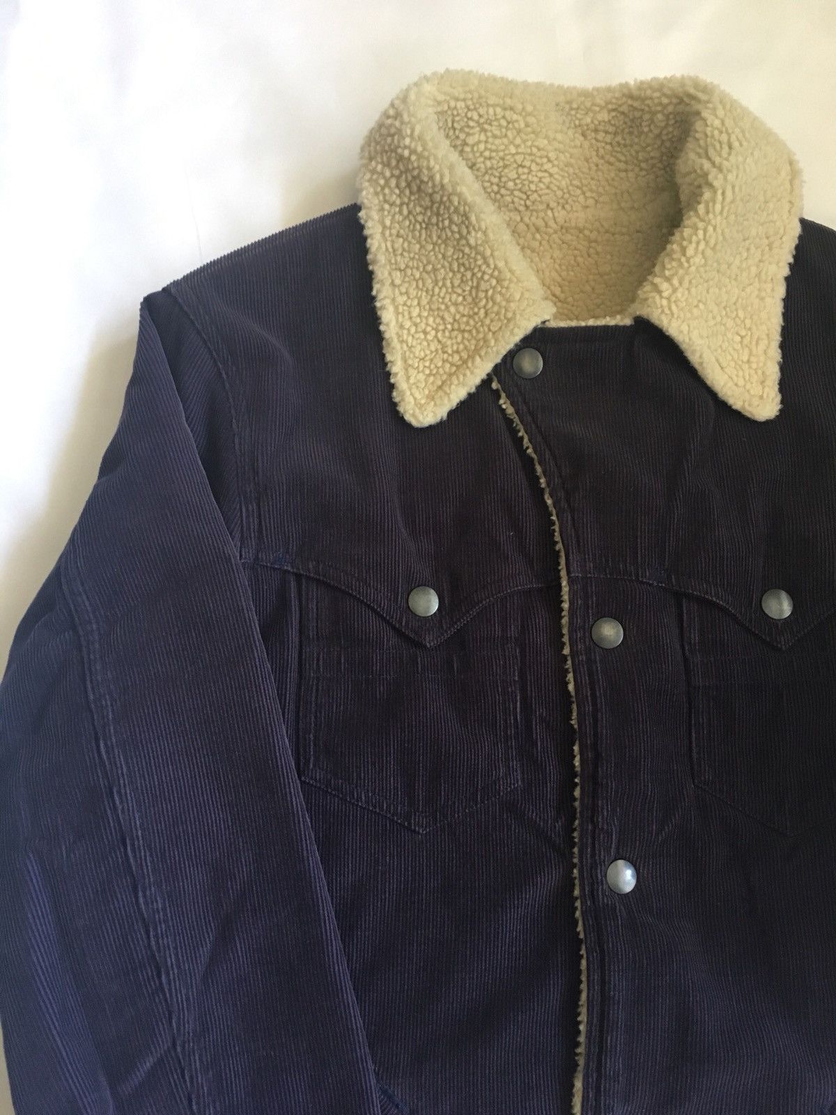 Number (N)ine Blue Corduroy Sherpa Lined Denim Jacket Size US L / EU 52-54 / 3 - 2 Thumbnail