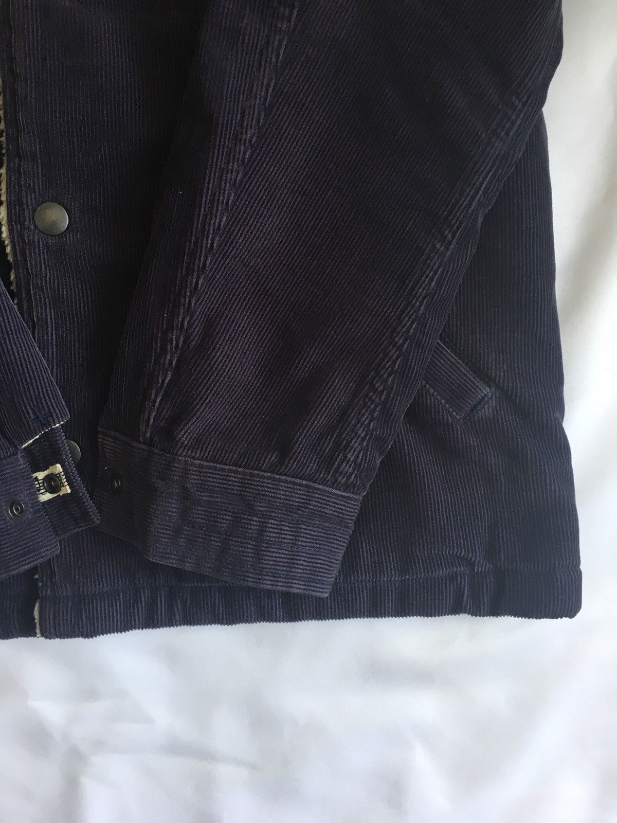 Number (N)ine Blue Corduroy Sherpa Lined Denim Jacket Size US L / EU 52-54 / 3 - 6 Thumbnail
