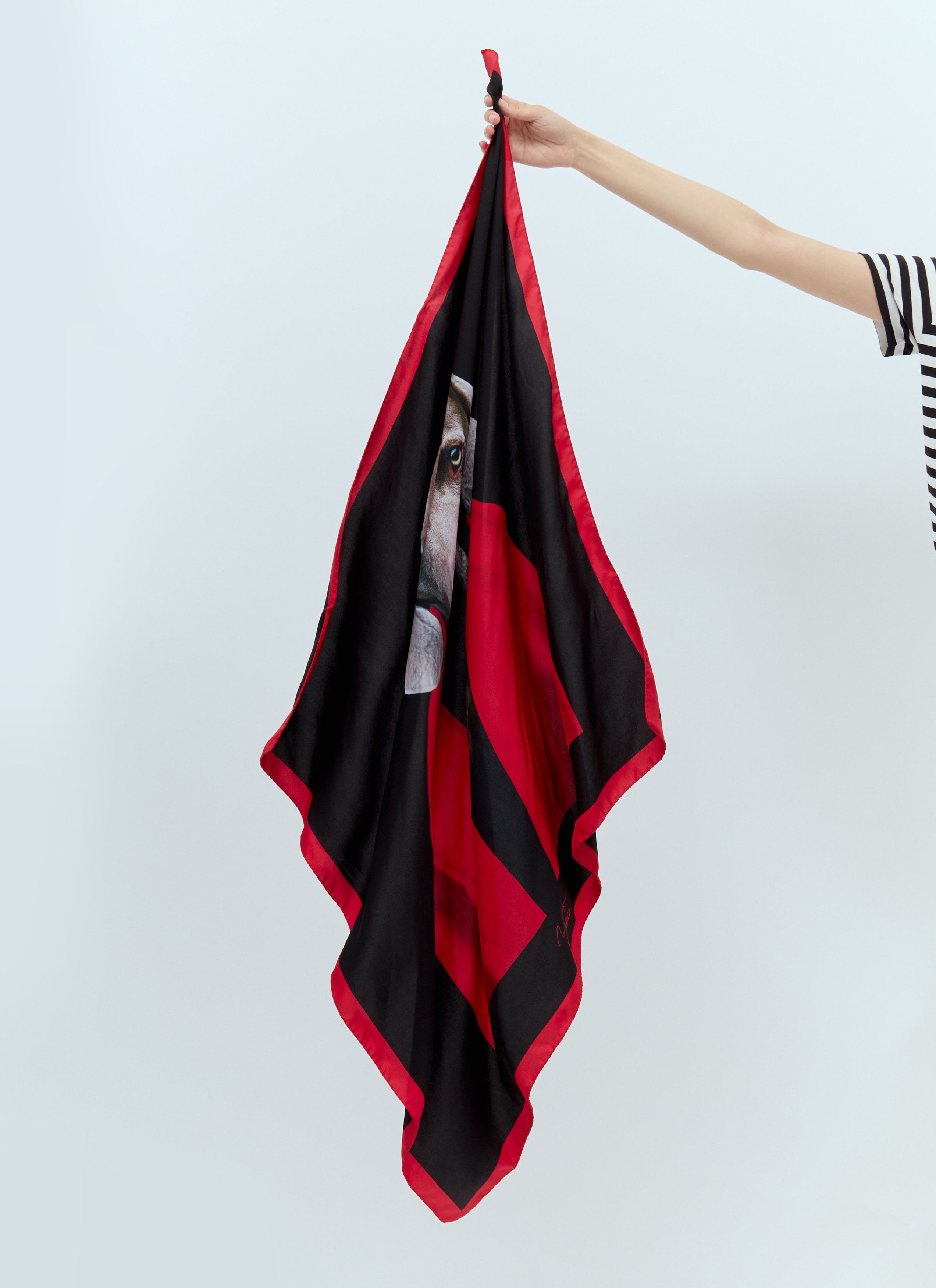 Max Mara Printed Silk Scarf Size ONE SIZE - 5 Thumbnail