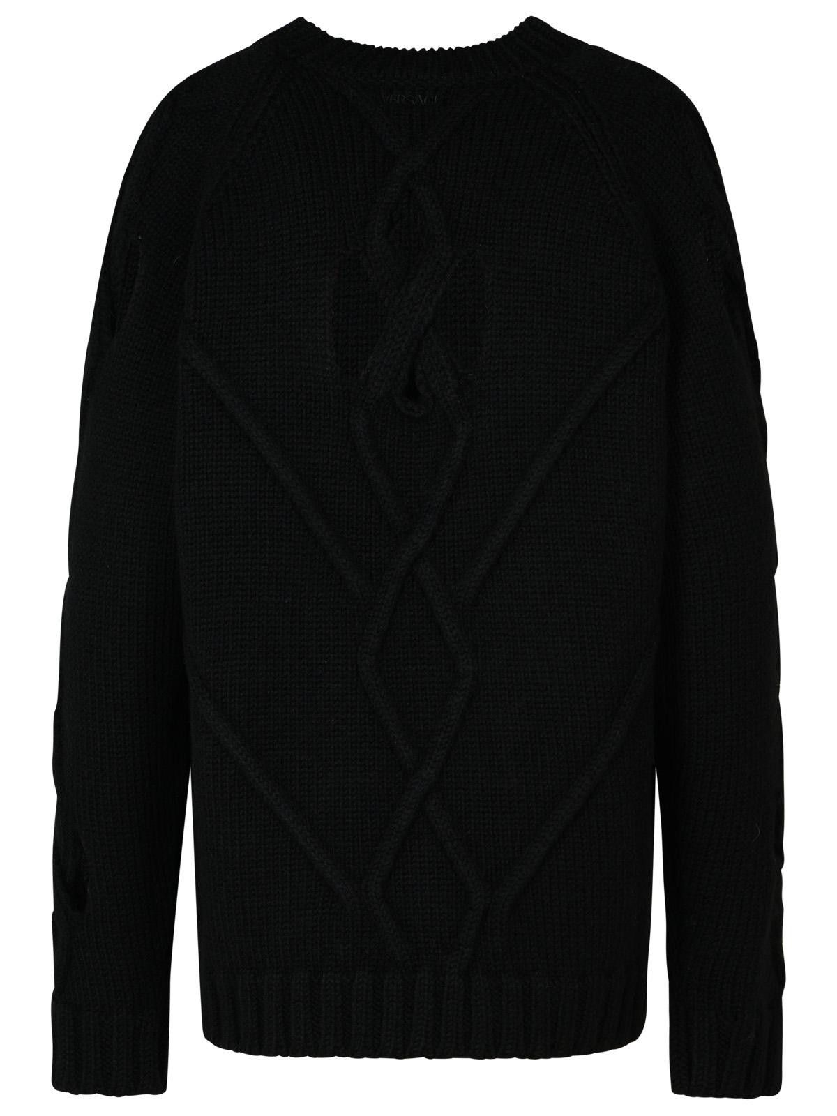 Versace VERSACE Black Wool Blend Sweater Size US M / EU 48-50 / 2 - 3 Thumbnail