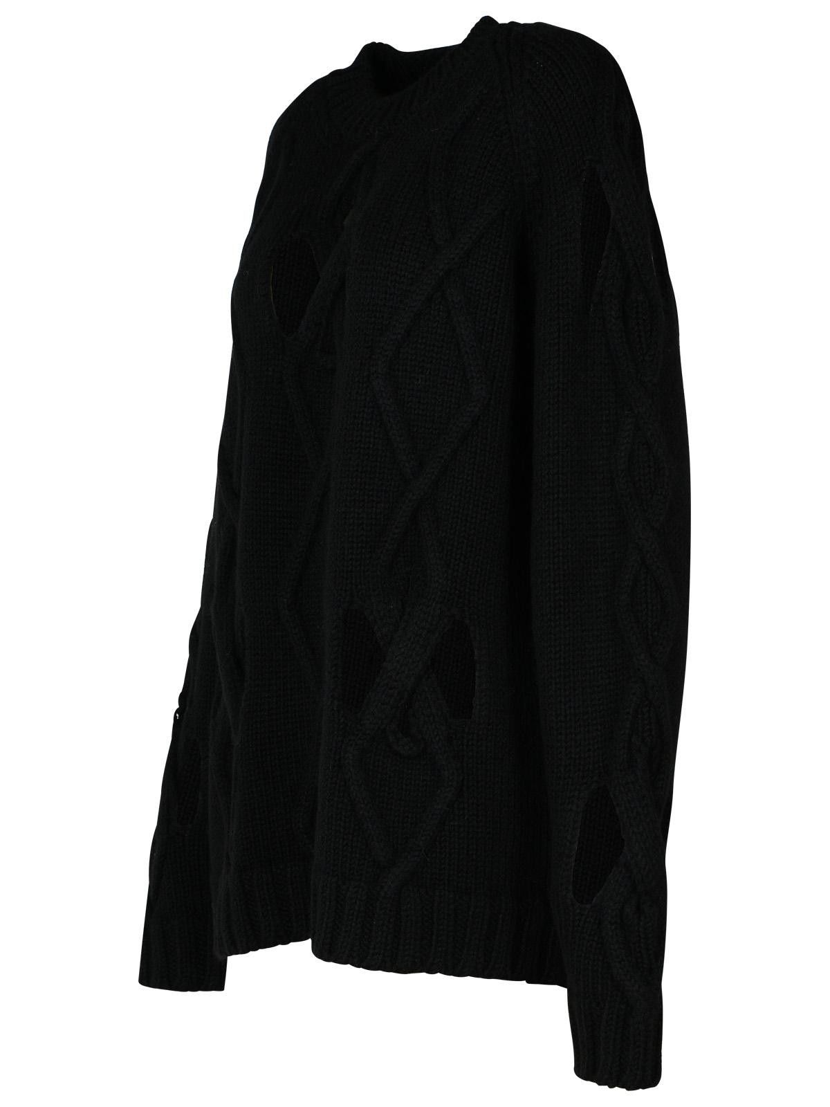 Versace VERSACE Black Wool Blend Sweater Size US M / EU 48-50 / 2 - 2 Thumbnail