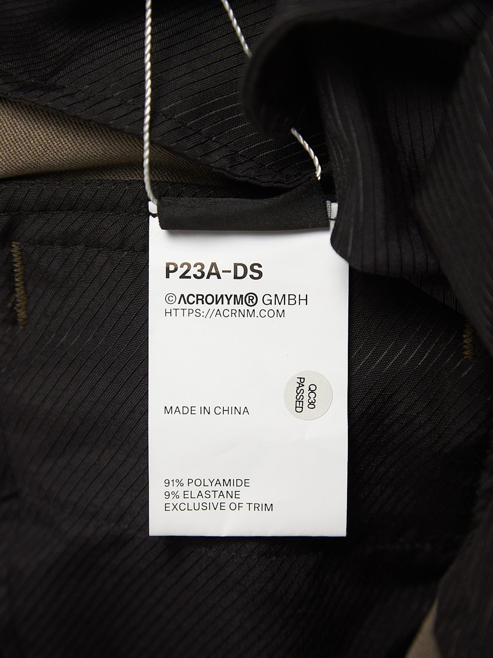 Acronym Khaki Polyamide Cargo Pants Size US 34 / EU 50 - 5 Thumbnail