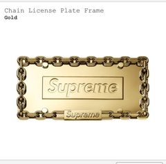 Supreme License Plate | Grailed