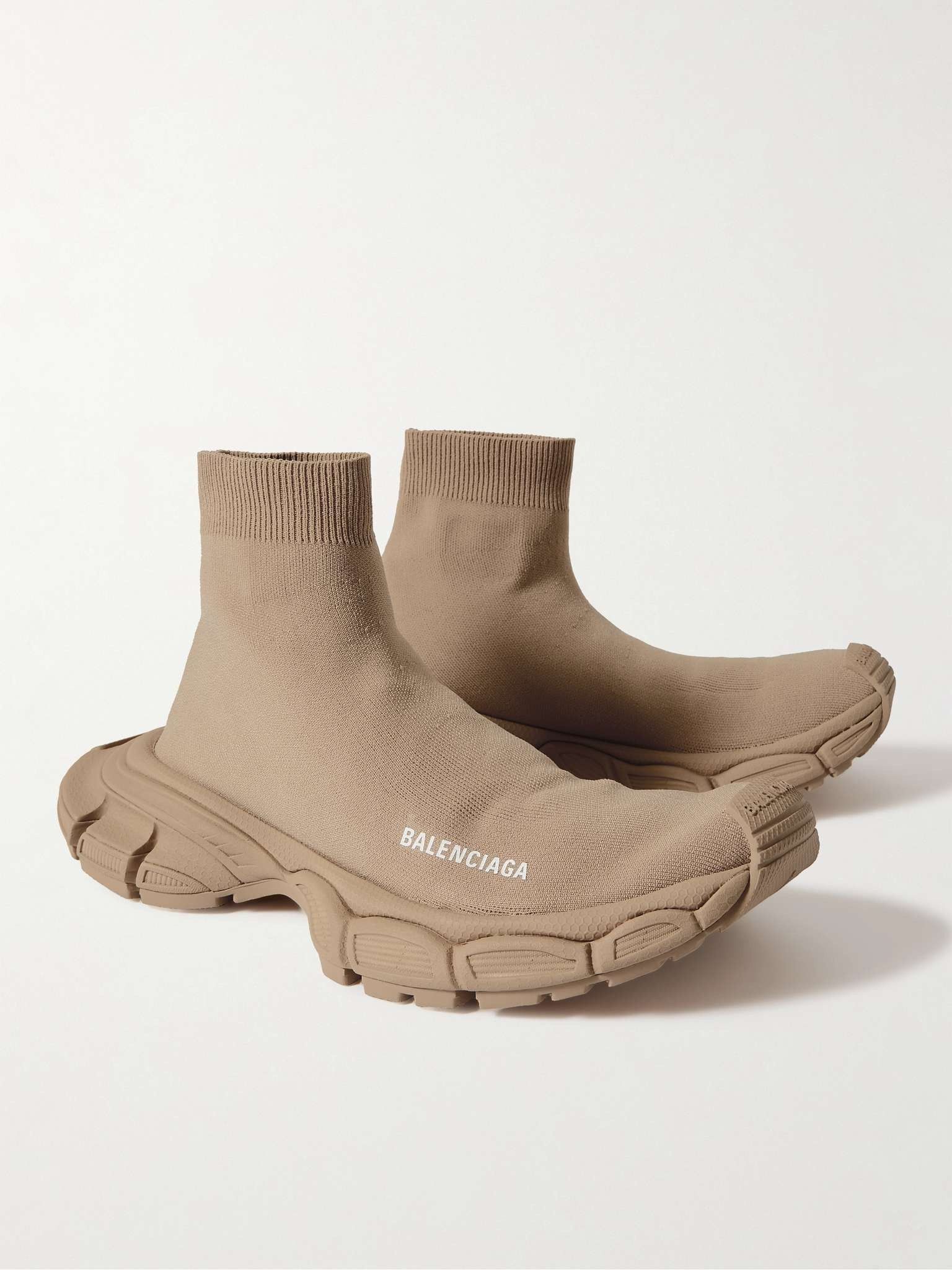 Balenciaga LIMITED TIME OFFER 3XL Sock Logo-Print Stretch-Knit Slip-On Sneakers Size US 7 / EU 40 - 2 Thumbnail