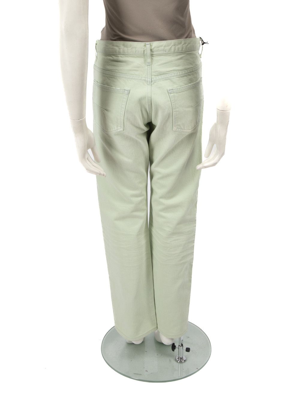 Dior Green Denim Straight-Leg Jeans Size 32" / US 10 / IT 46 - 3 Thumbnail