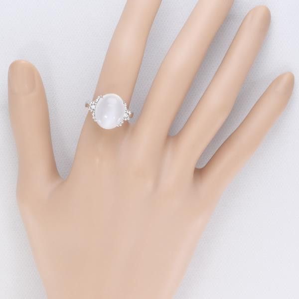 Other Other PT900 Platinum Moonstone Ring Metal Ring in Excellent Condition Size ONE SIZE - 4 Thumbnail