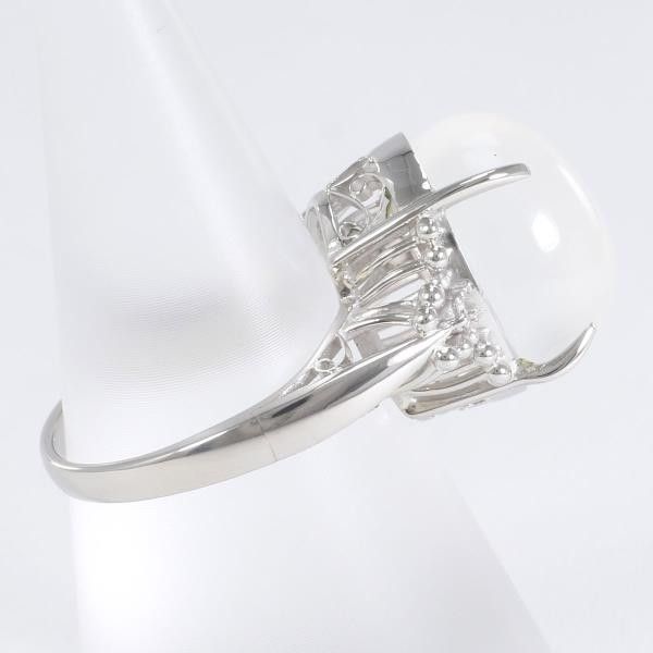 Other Other PT900 Platinum Moonstone Ring Metal Ring in Excellent Condition Size ONE SIZE - 3 Thumbnail