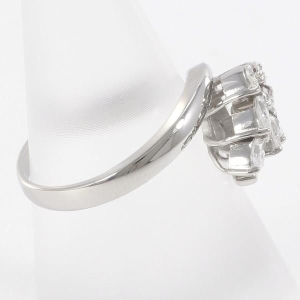 Other Other PT900 Platinum Diamond Ring 11 Metal Ring in Excellent Condition Size ONE SIZE - 2 Thumbnail