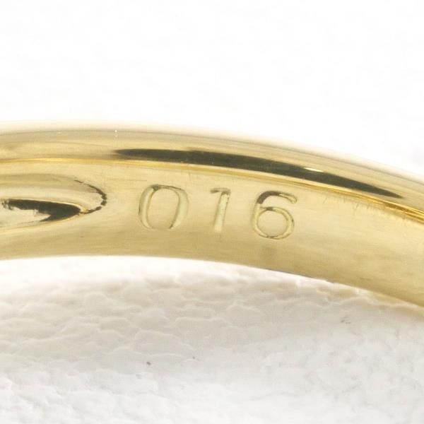 Other Other K18 Yellow Gold Ring with 10mm Pearl and Diamond Metal Ring in Excellent Condition Size ONE SIZE - 7 Thumbnail