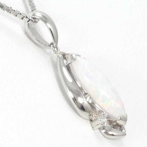 Other Other PT900 Platinum PT850 Necklace Opal Diamond Metal Necklace in Excellent Condition Size ONE SIZE - 3 Thumbnail