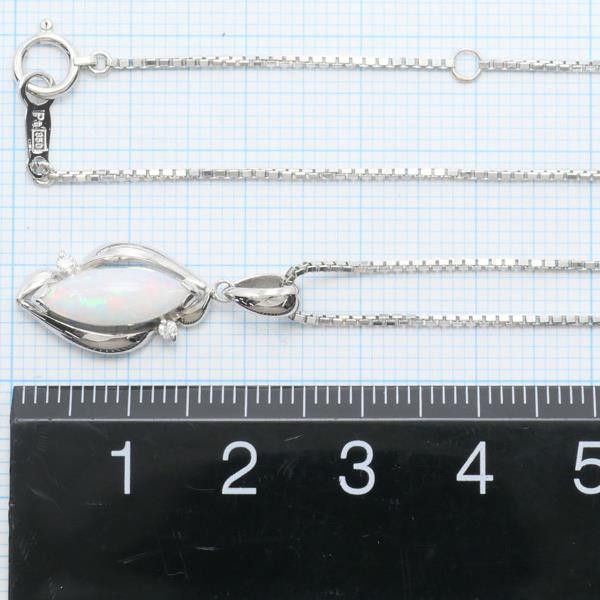 Other Other PT900 Platinum PT850 Necklace Opal Diamond Metal Necklace in Excellent Condition Size ONE SIZE - 6 Thumbnail